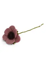 Gry & Sif Vilten Bloem, French Anemone - Dusty Rose - 30 cm