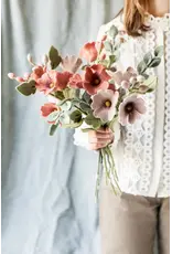 Gry & Sif Vilten Bloem, Leaf - Mint Green - 35cm