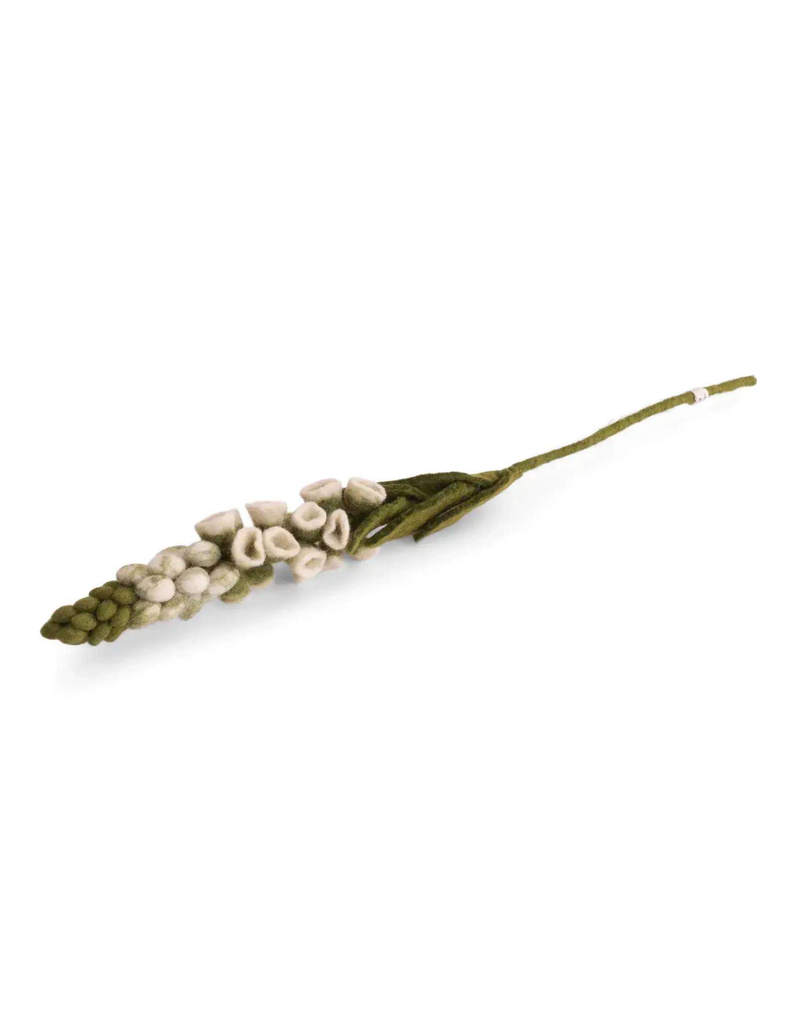 Gry & Sif Vilten Bloem, Foxglove - Wit - 46cm