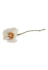 Gry & Sif Vilten Bloem, Poppy - Wit - 34 cm