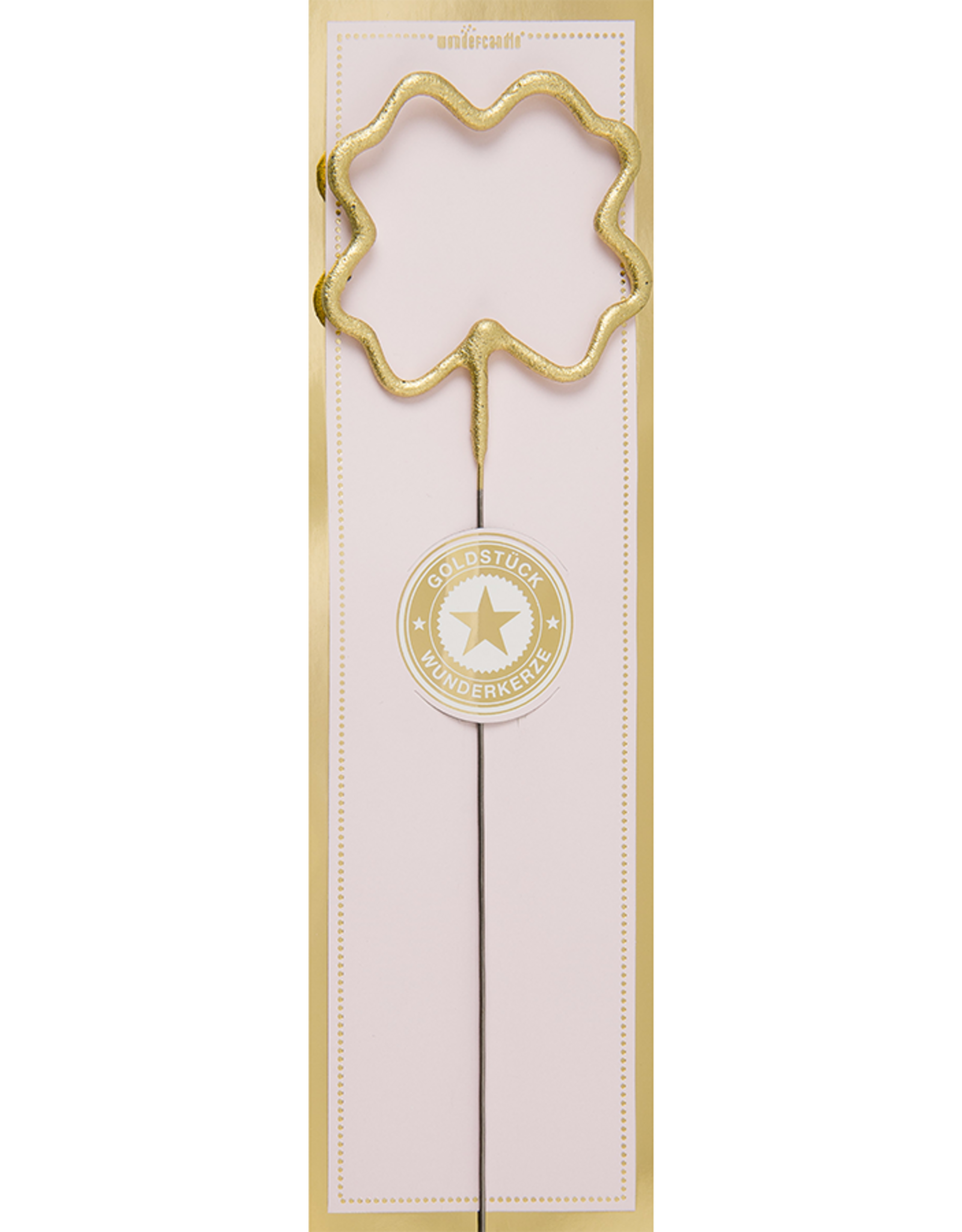 Wondercandle Wondercandle - Klavertje - Goud