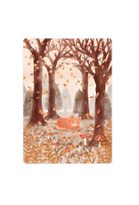 LemonBird Wenskaart - Sleeping Fox - Postkaart + Envelop