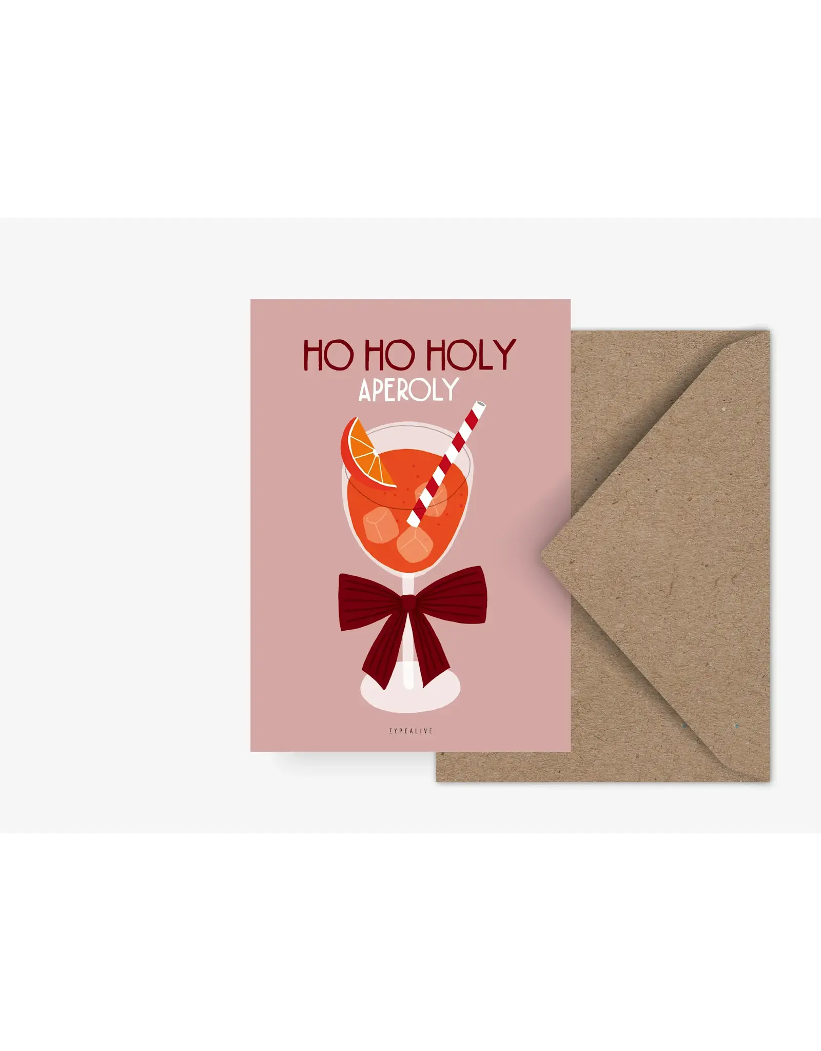 Typealive Wenskaart, Kerst - Holy Aperoly - Postkaart + Envelop