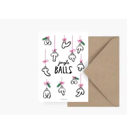 Typealive Wenskaart, Kerst - Jingle Balls - Postkaart + Envelop