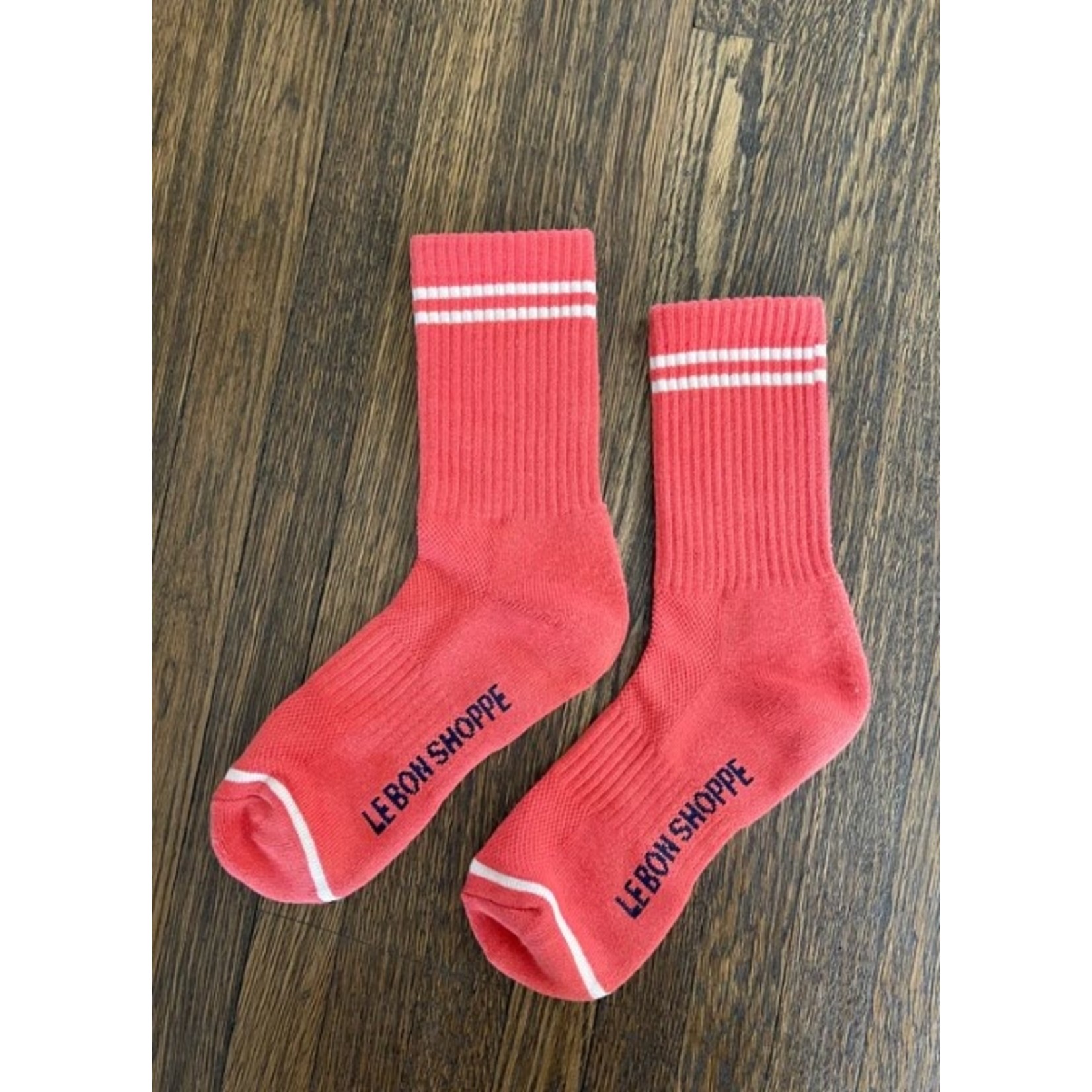 Le Bon Shoppe BOYFRIEND SOCKS CORAL