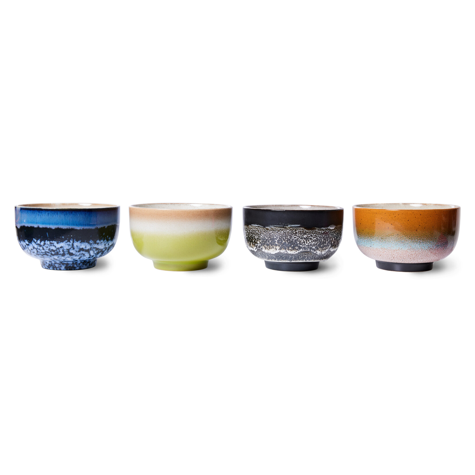 HKLiving HKL NOODLE BOWL SET OF 4 GROOVY