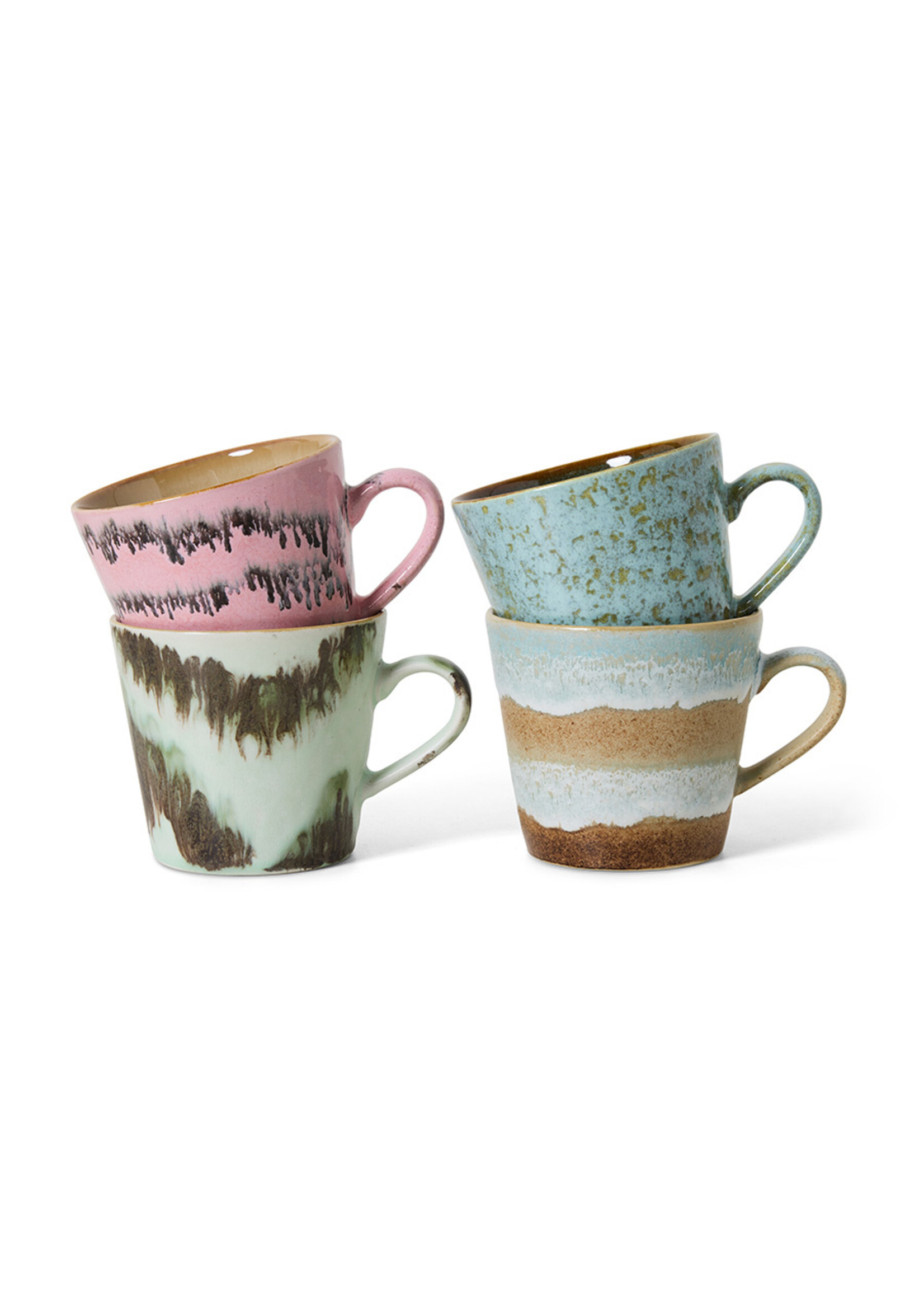 HKLiving HKL CAPPUCCINO MUGS DADA SET OF 4