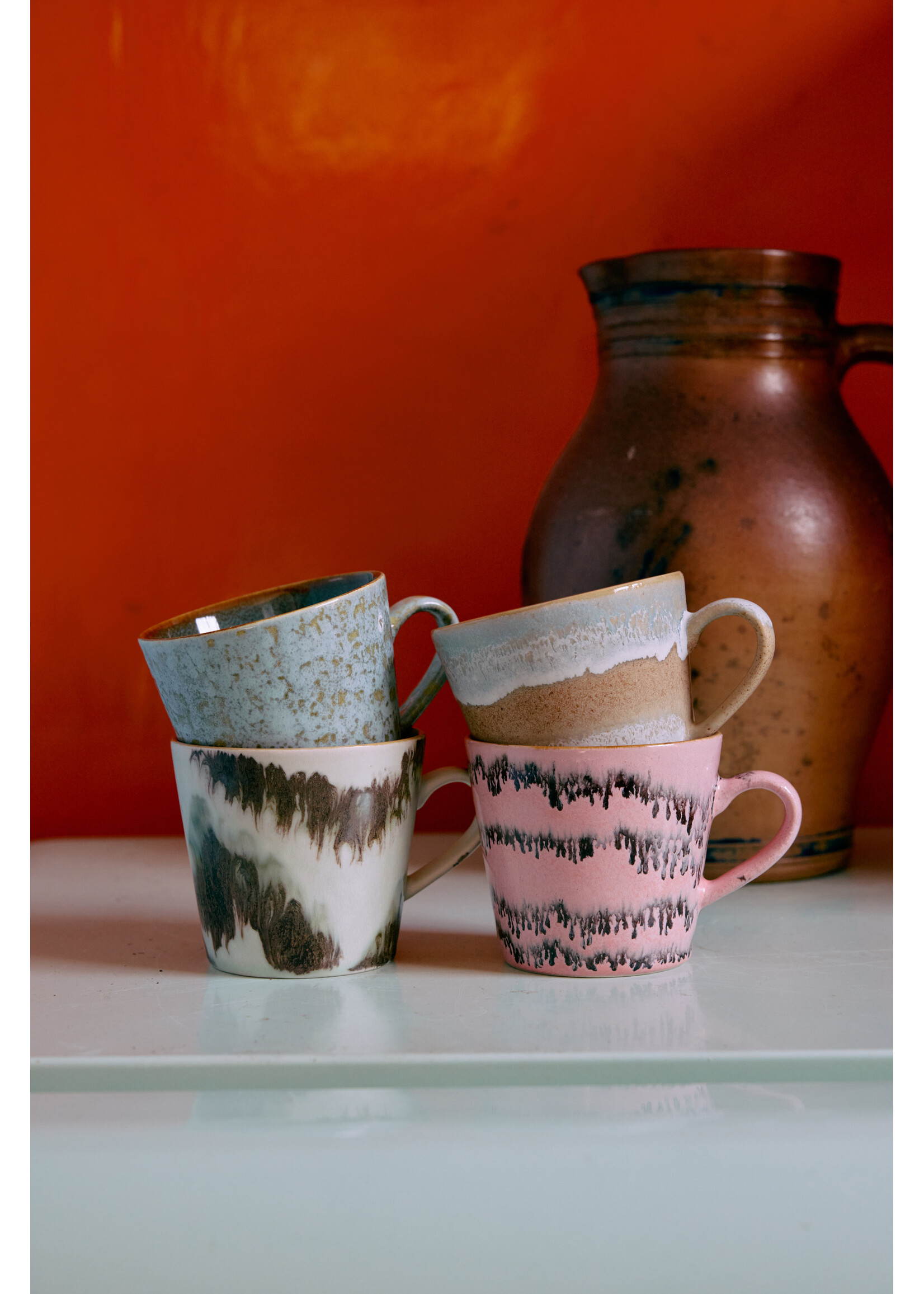 HKLiving HKL CAPPUCCINO MUGS DADA SET OF 4