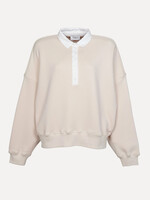 LES SOEURS LS RENS SWEATER POLO ECRU
