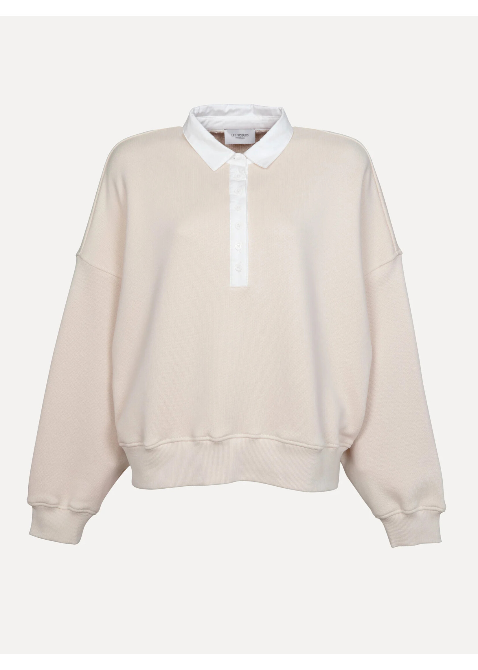 LES SOEURS LS RENS SWEATER POLO ECRU