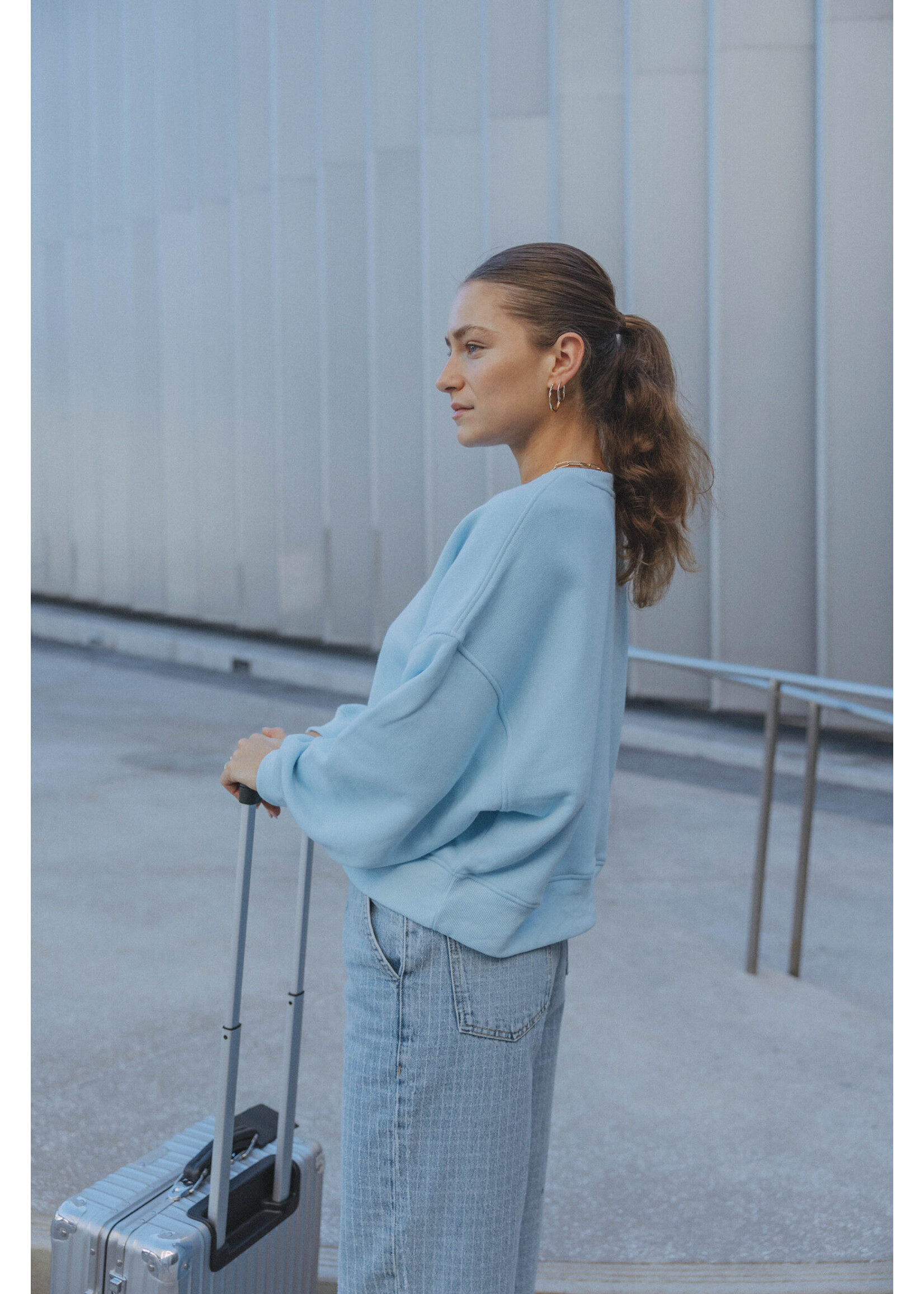 LES SOEURS LS EMMA SWEATER LIGHT BLUE