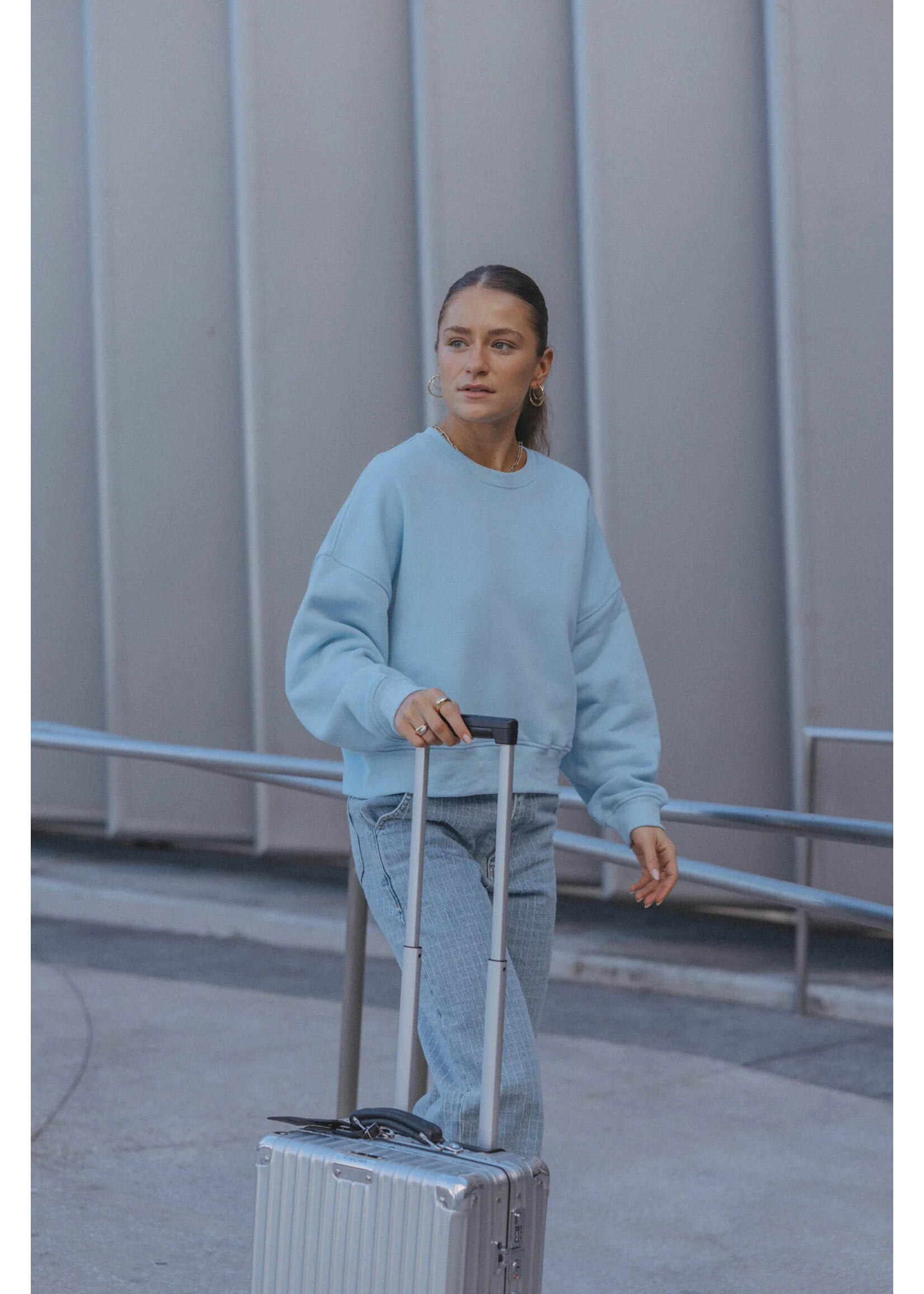 LES SOEURS LS EMMA SWEATER LIGHT BLUE