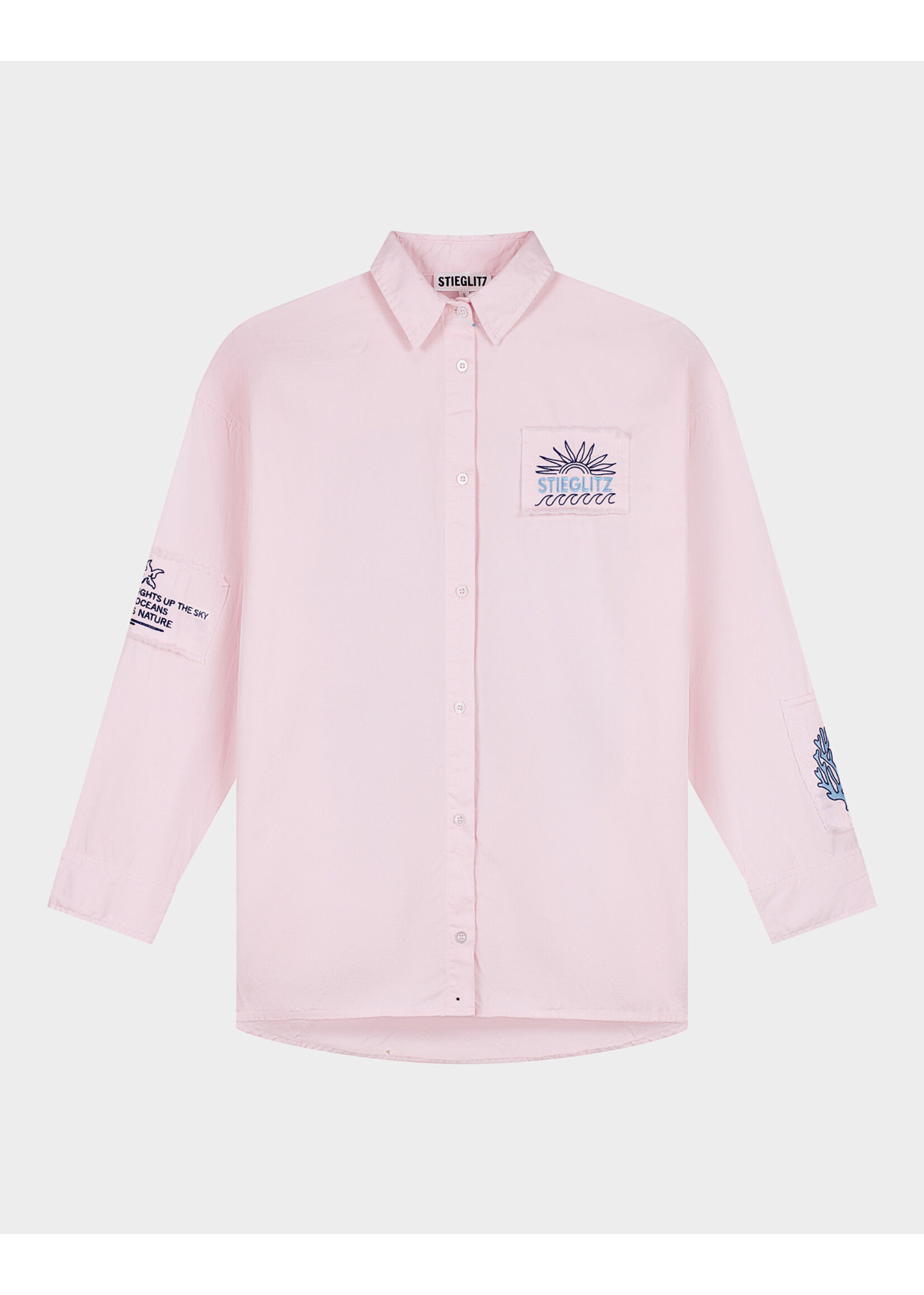 STIEGLITZ ST JACO BLOUSE OVERSIZED FIT PINK