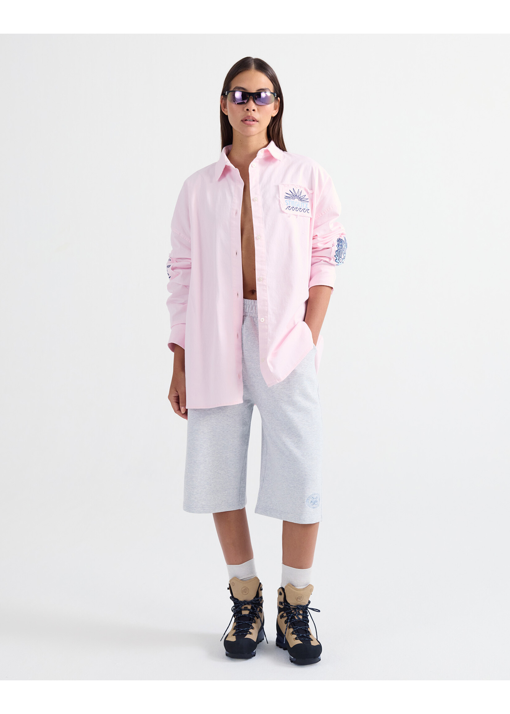 STIEGLITZ ST JACO BLOUSE OVERSIZED FIT PINK