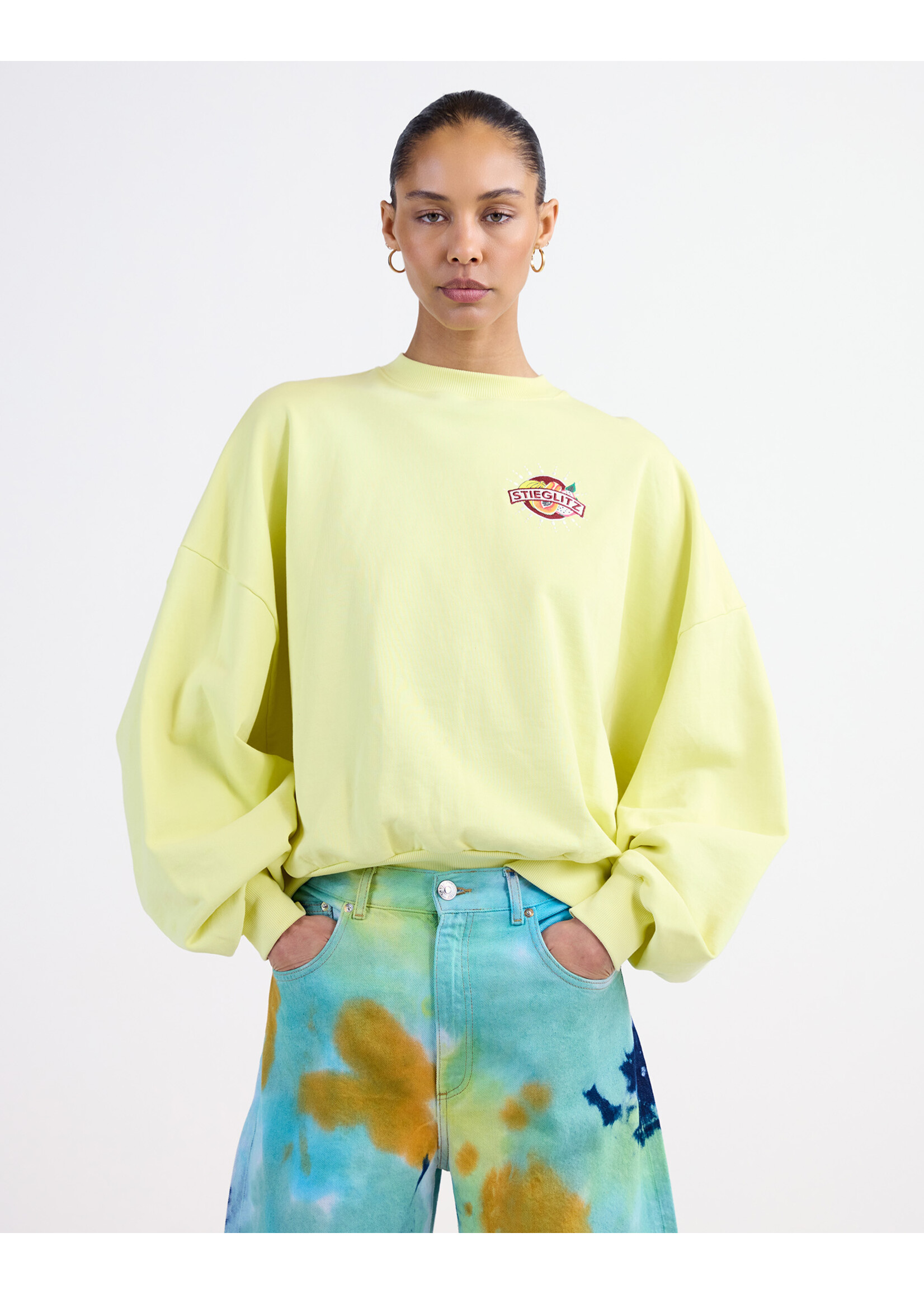 STIEGLITZ ST CINDY OVERSIZED SWEATER YELLOW