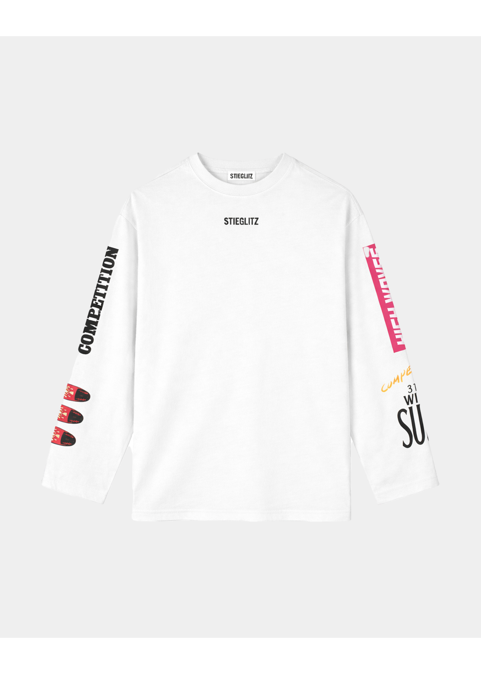 STIEGLITZ ST MONICA SKATE TEE WIDE SLEEVES WHITE