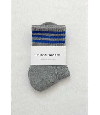 LE BON SHOPPE GIRLFRIEND SOCKS  GREY