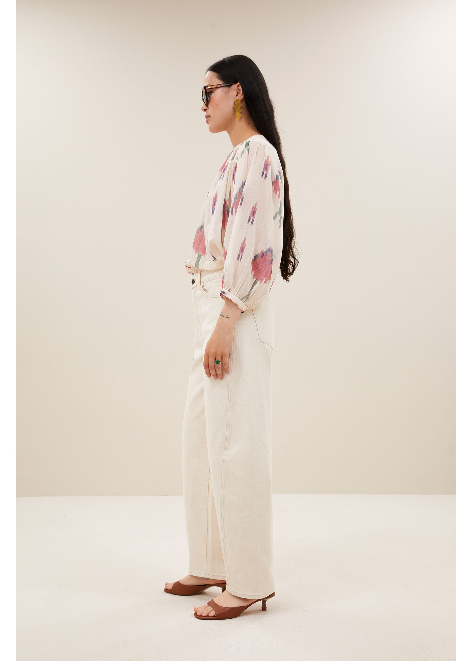 BY-BAR BB BECKY BLOUSE SPRING IKAT