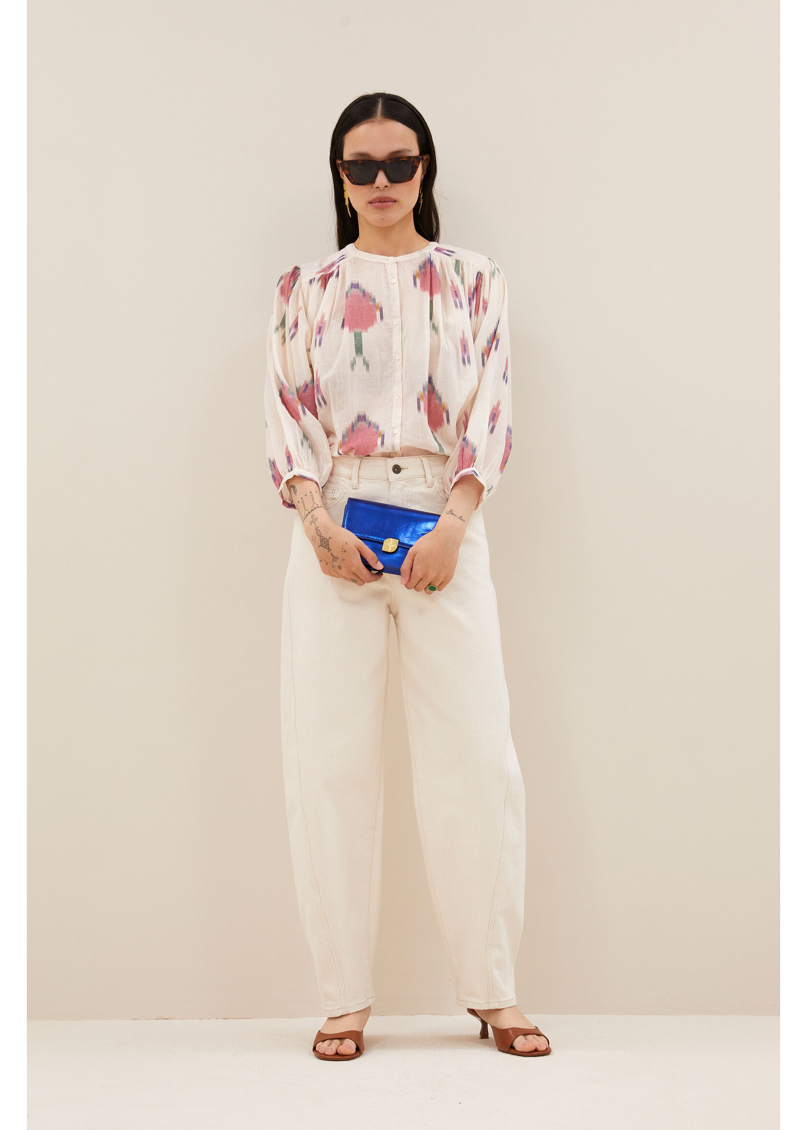 BY-BAR BB BECKY BLOUSE SPRING IKAT