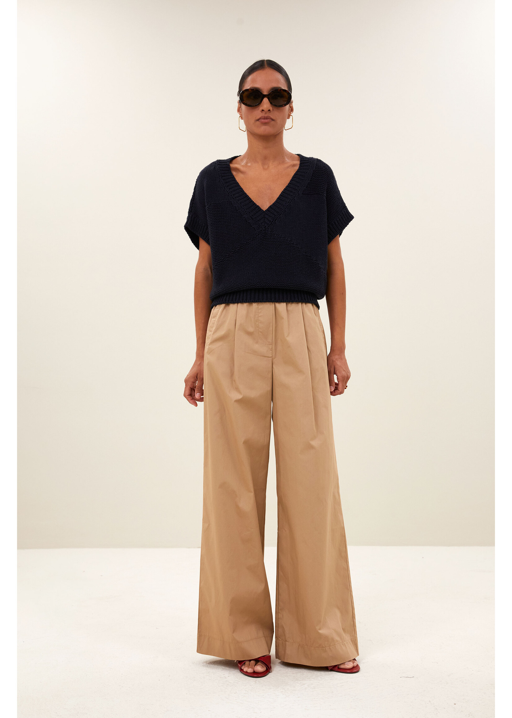 BY-BAR BB BENJI POPLIN PANT CAMEL