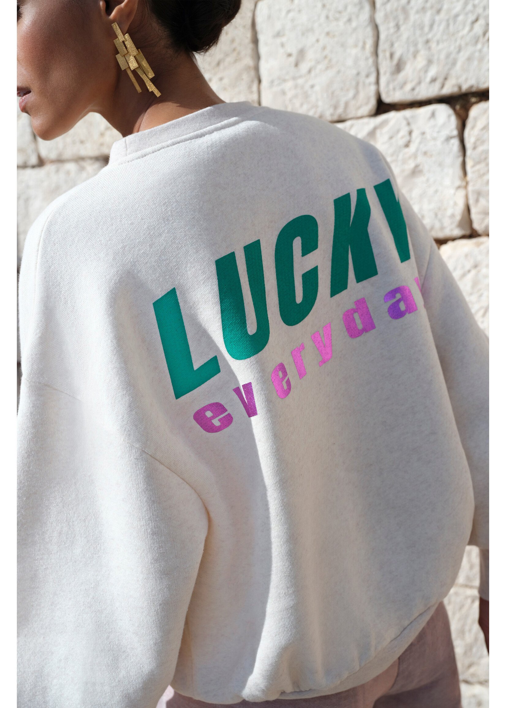BY-BAR BB BIBI  LUCKY  EVERYDAY SWEATER OFF WHITE