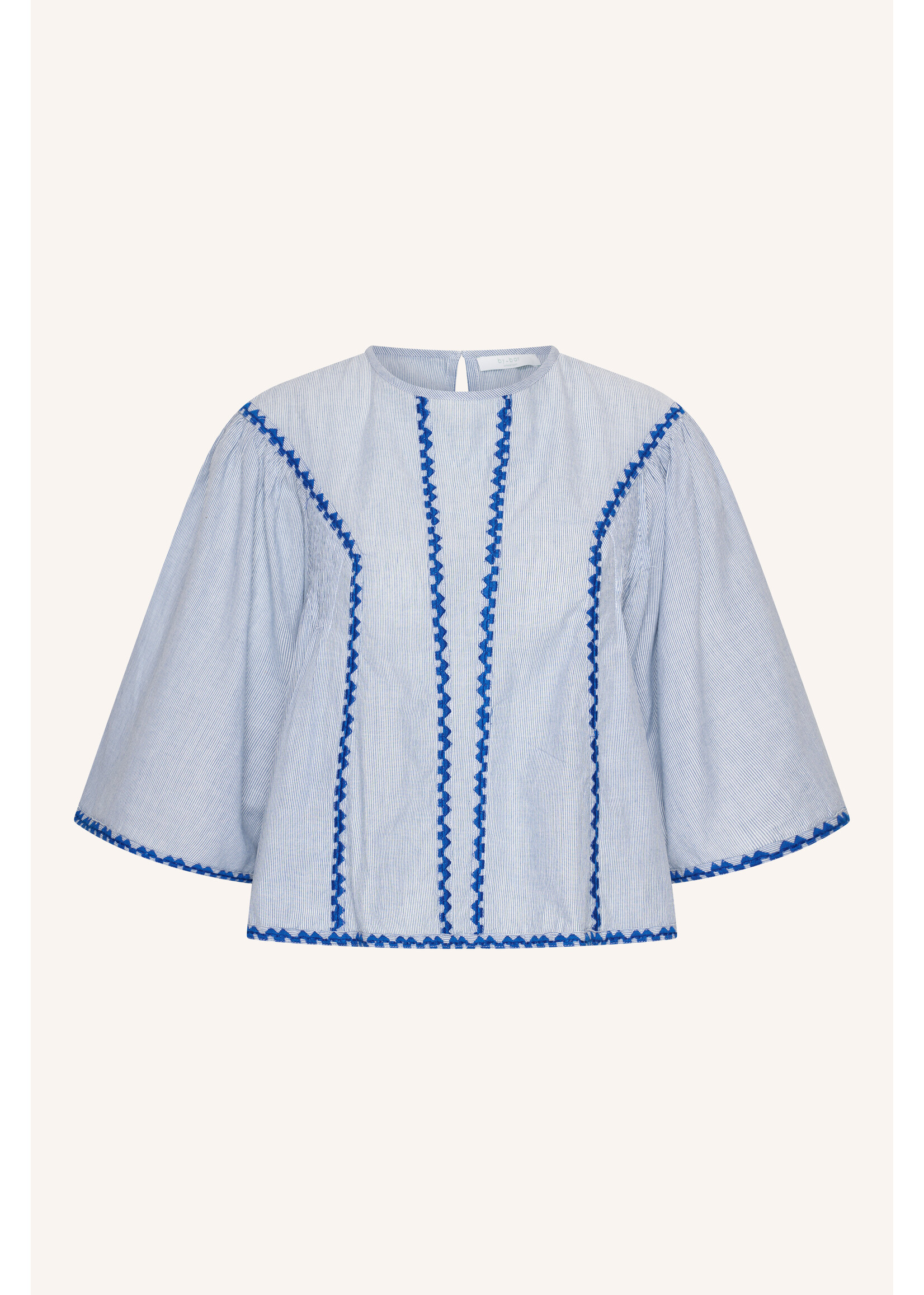 BY-BAR BB DAVIN BLOUSE BLUE PIIN STRIPE