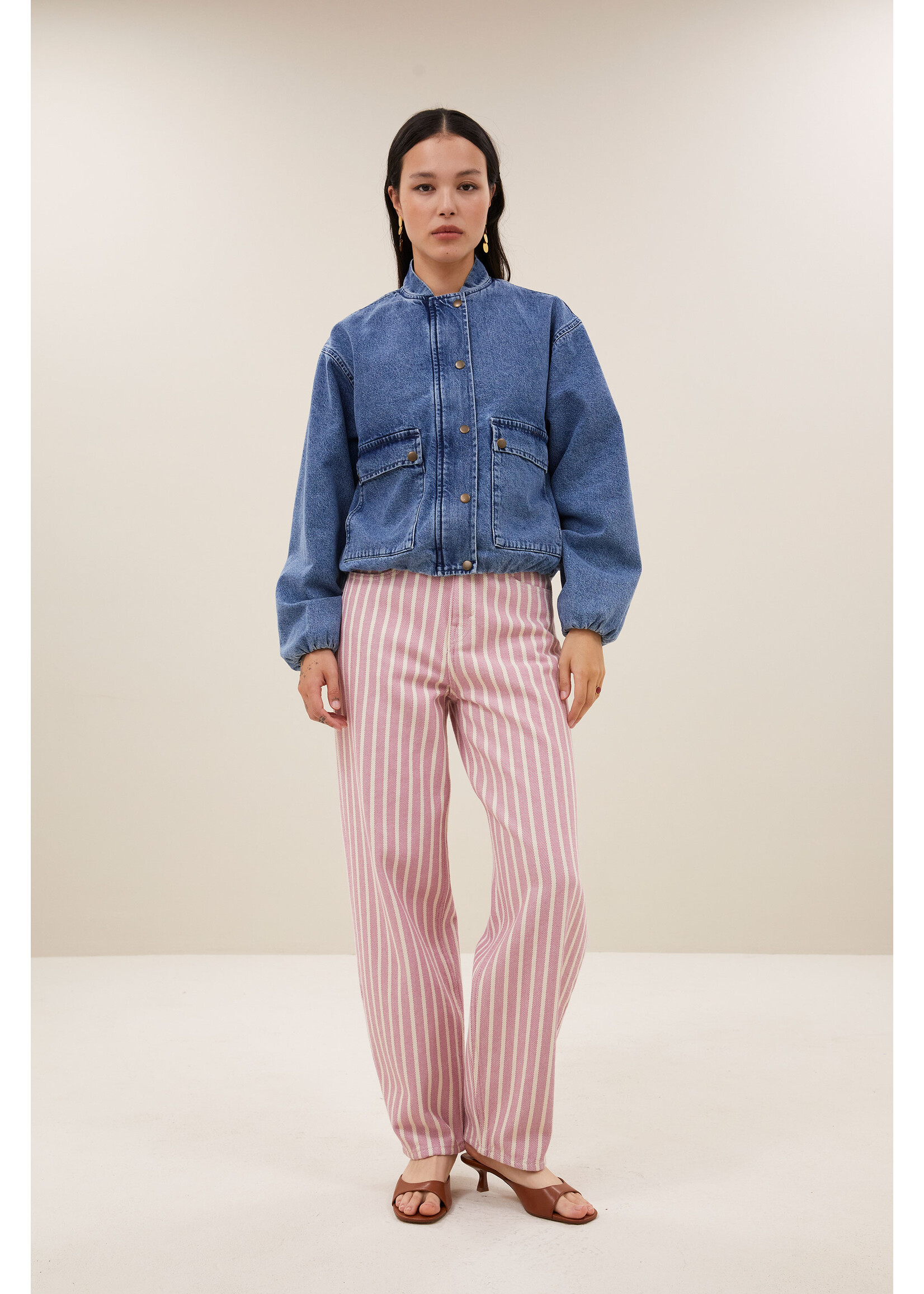 BY-BAR BB MAGGIE SL JACKET MID DENIM