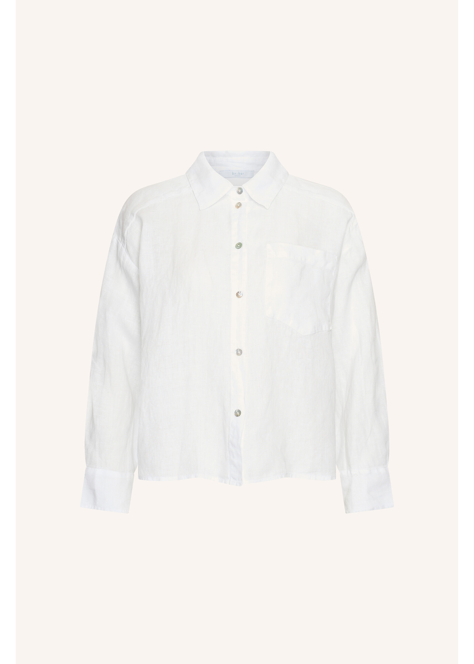 BY-BAR BB NIMA LINEN BLOUSE BRIGHT WHITE