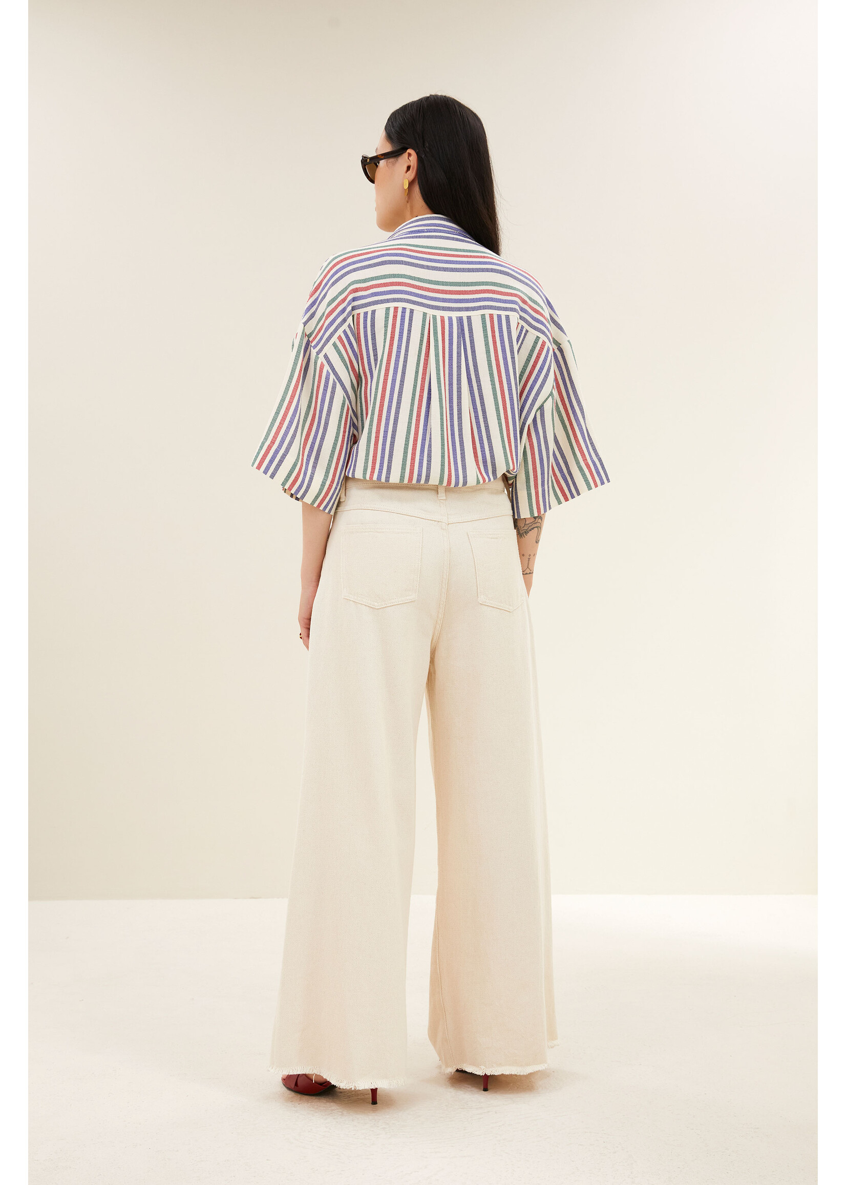 BY-BAR BB PILAR BLOUSE MULTI STRIPE