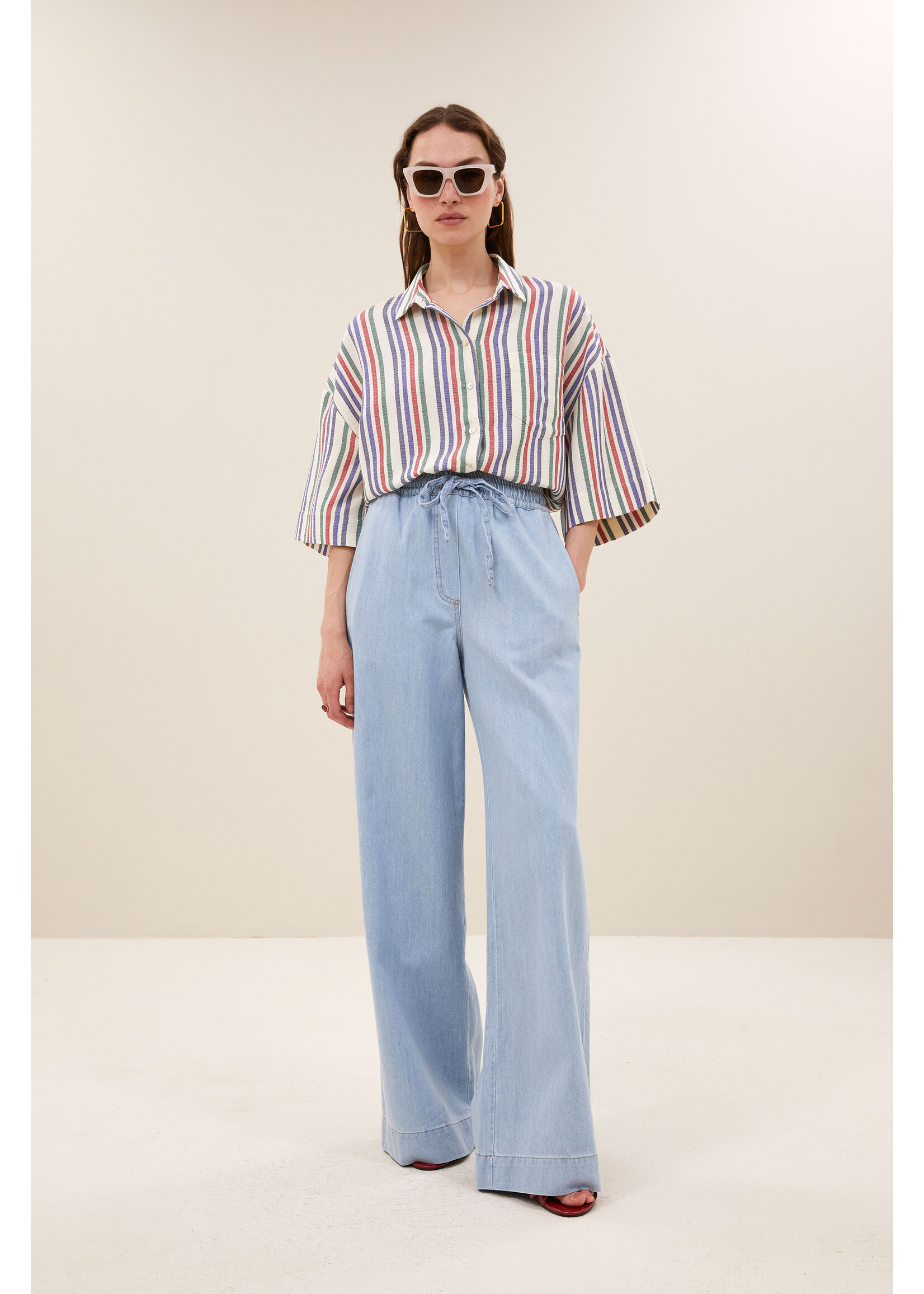 BY-BAR BB PILAR BLOUSE MULTI STRIPE