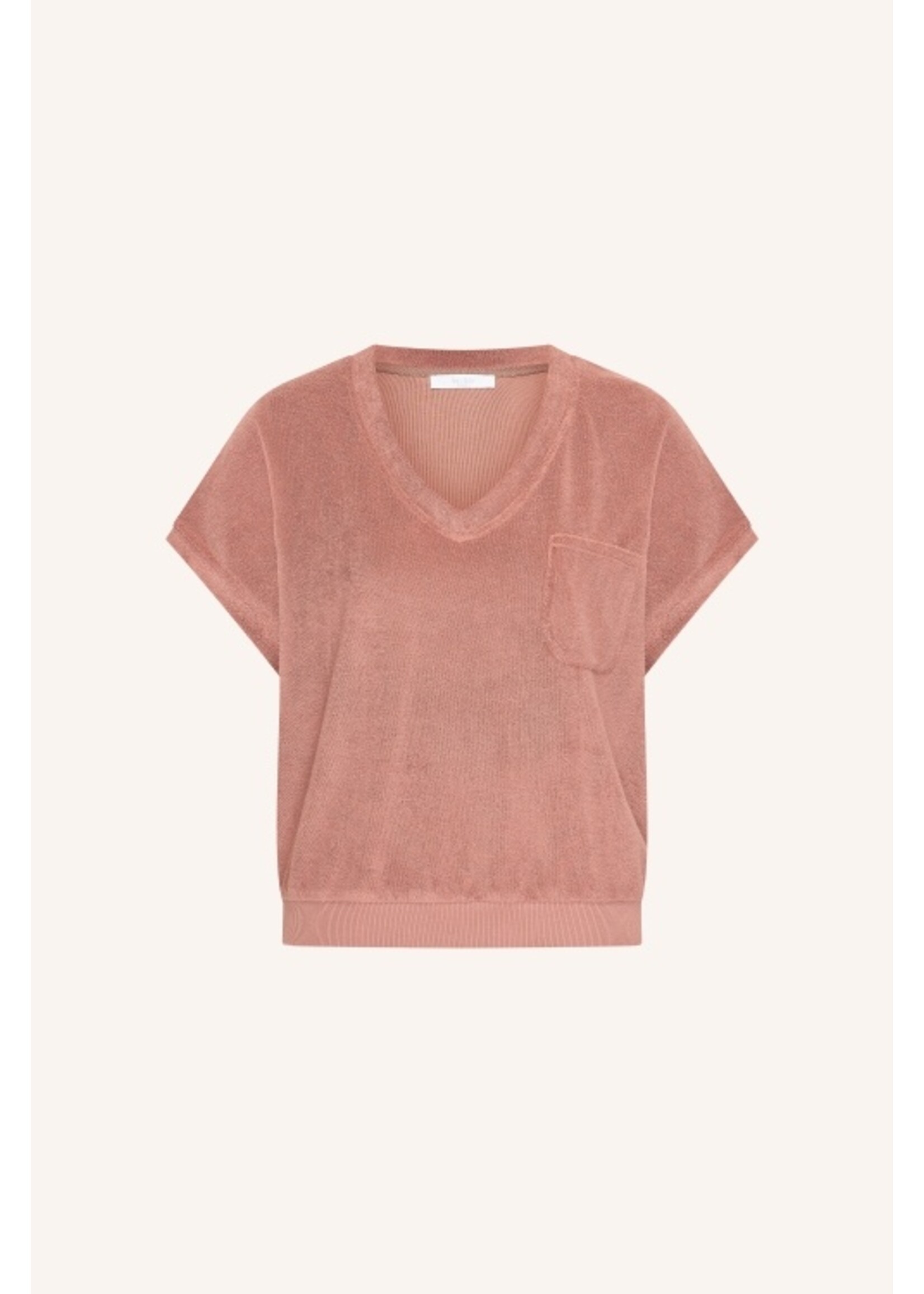 BY-BAR BB TYLER SLUB TOP WHITERED ROSE