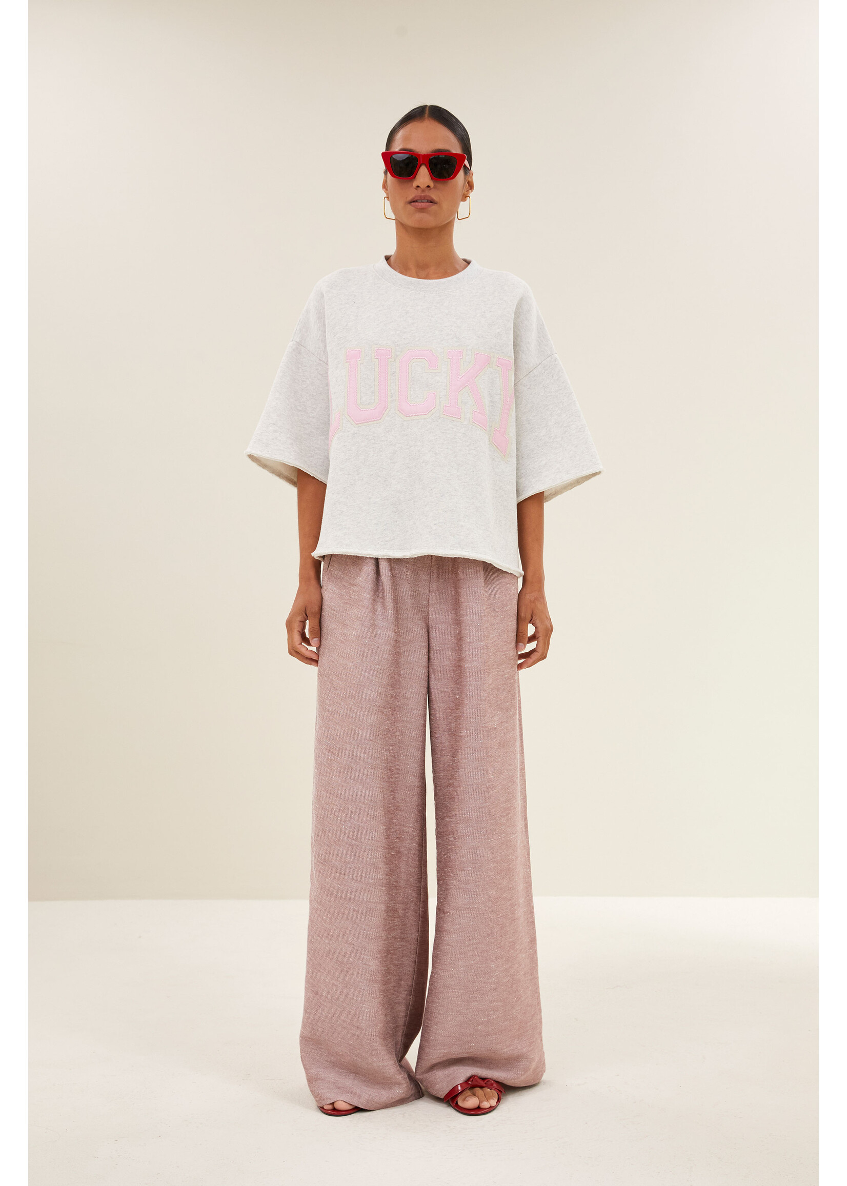 BY-BAR BB WILLOW LUCKY TOP LIGHT GREY MELEE