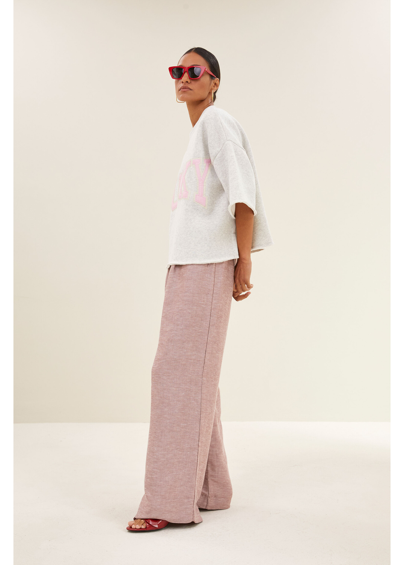 BY-BAR BB WILLOW LUCKY TOP LIGHT GREY MELEE