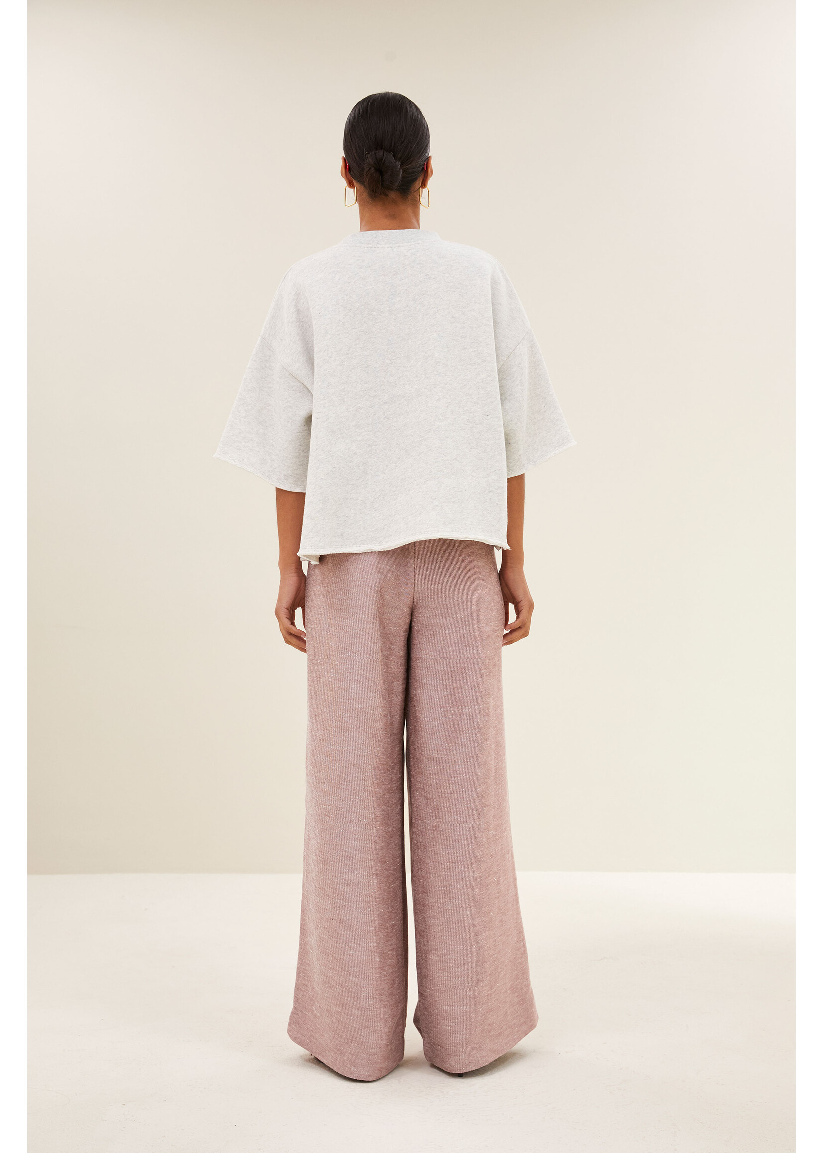 BY-BAR BB WILLOW LUCKY TOP LIGHT GREY MELEE