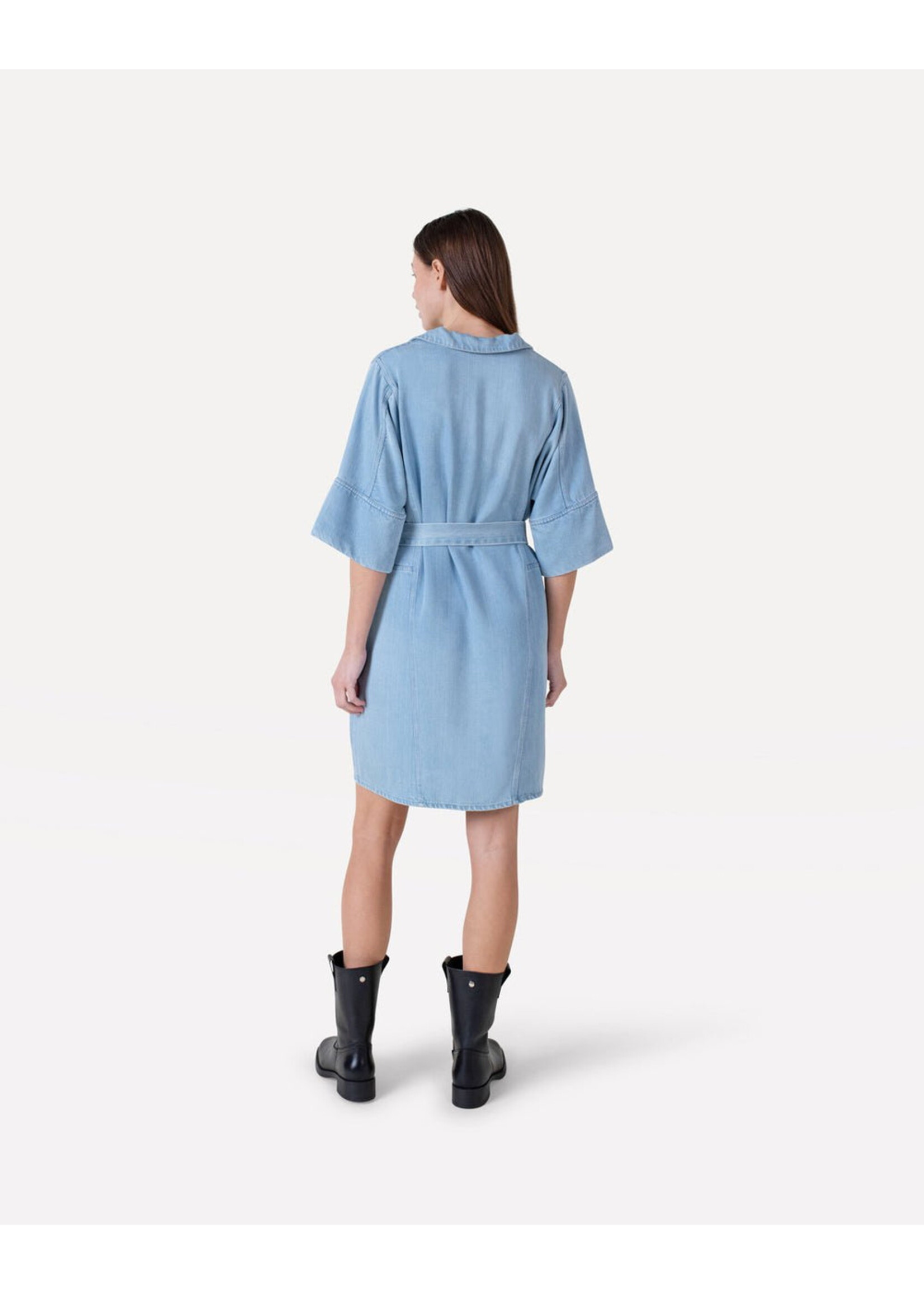 ANOTHER LABEL AL GENIVEE DRESS SS LIGHT BLUE