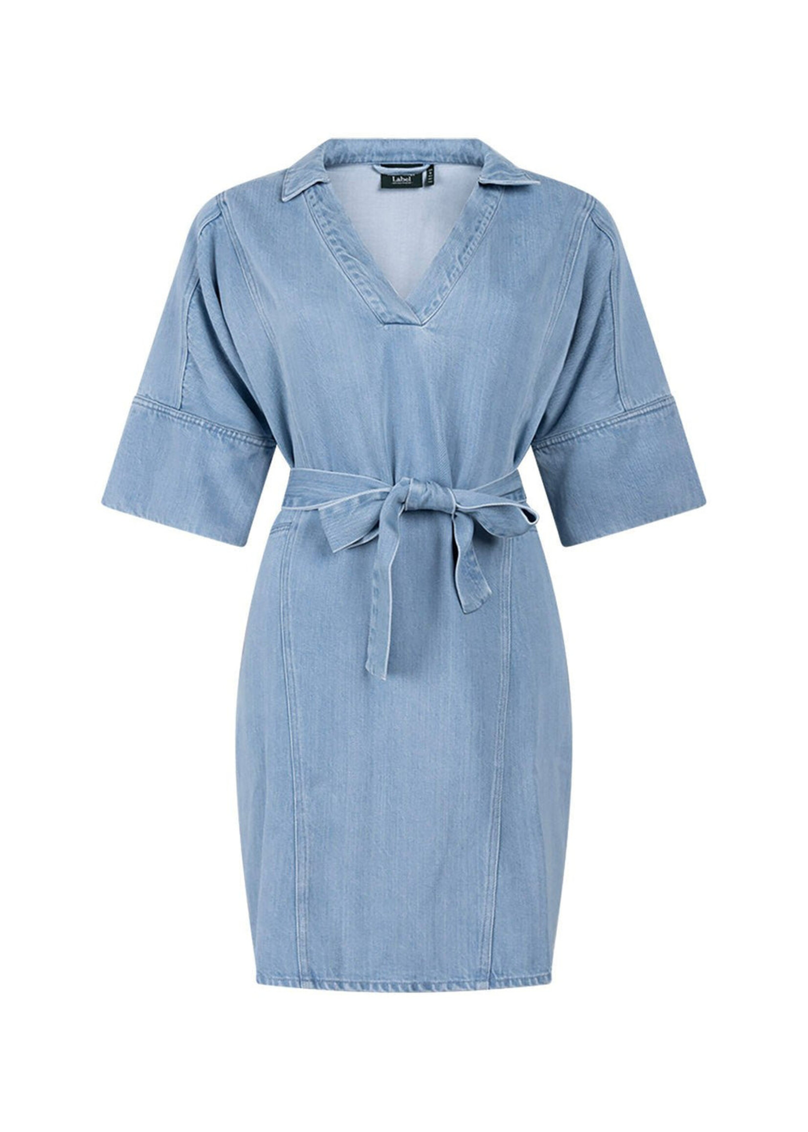 ANOTHER LABEL AL GENIVEE DRESS SS LIGHT BLUE