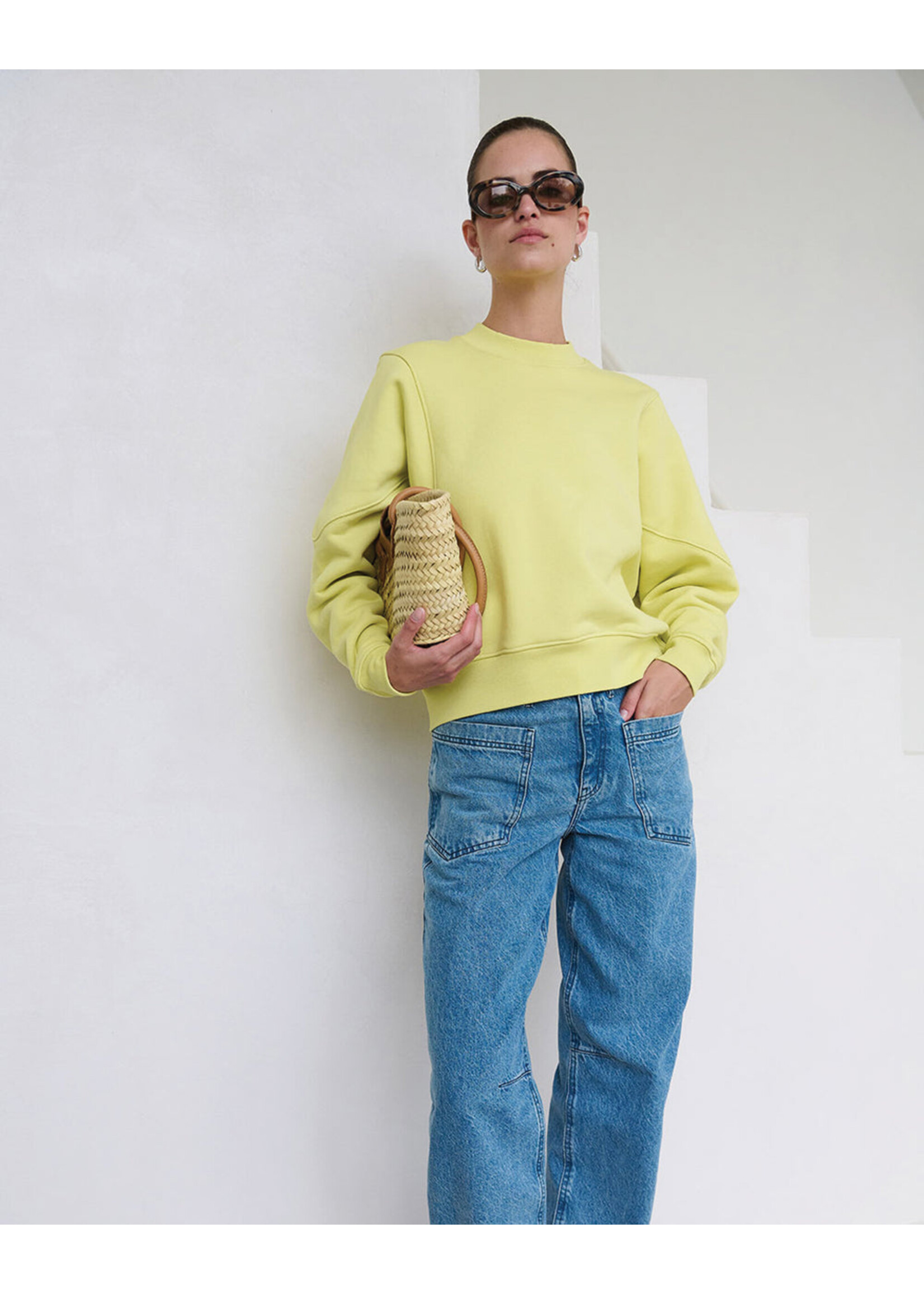 ANOTHER LABEL AL DELINE SWEAT LS LEMON GRASS