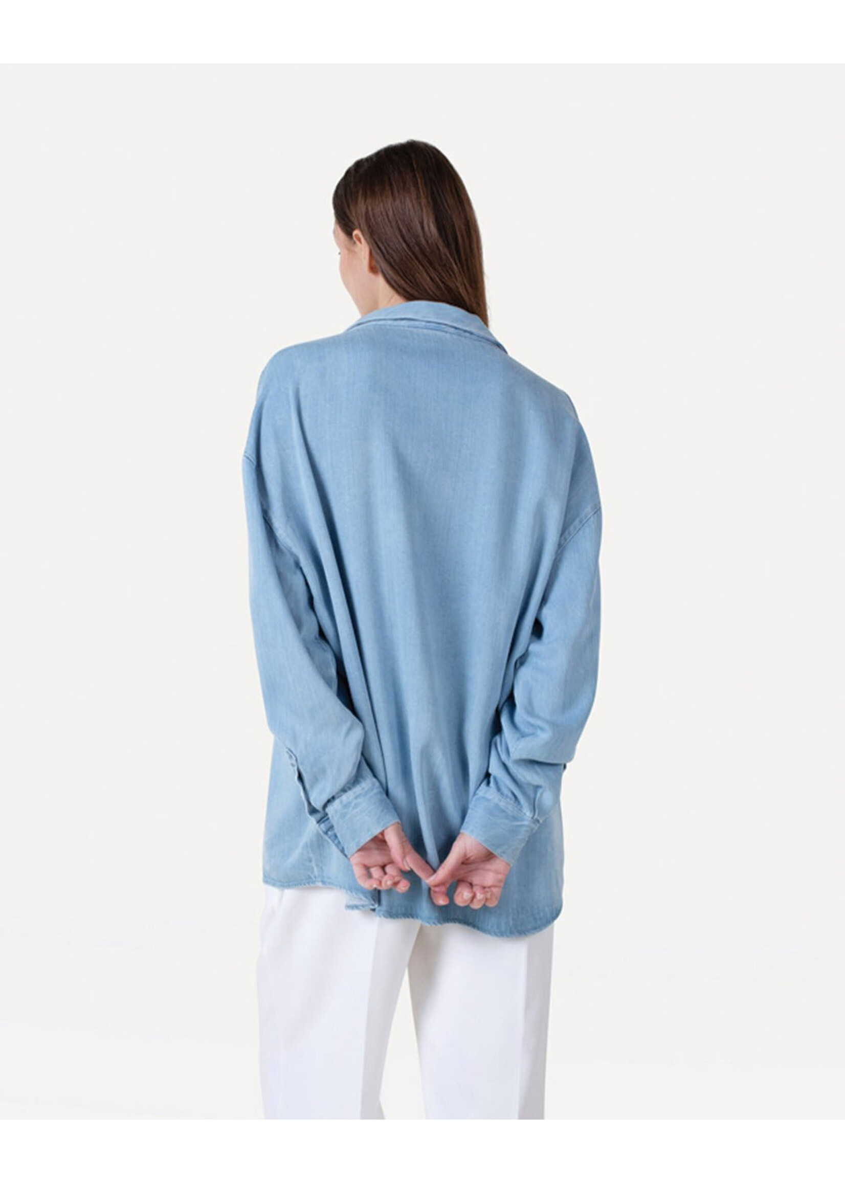 ANOTHER LABEL AL BOISY SHIRT LS LIGHT BLUE