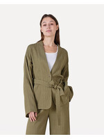 ANOTHER LABEL AL PERRINE CRINCKLE JACKET MARTINI OLIVE