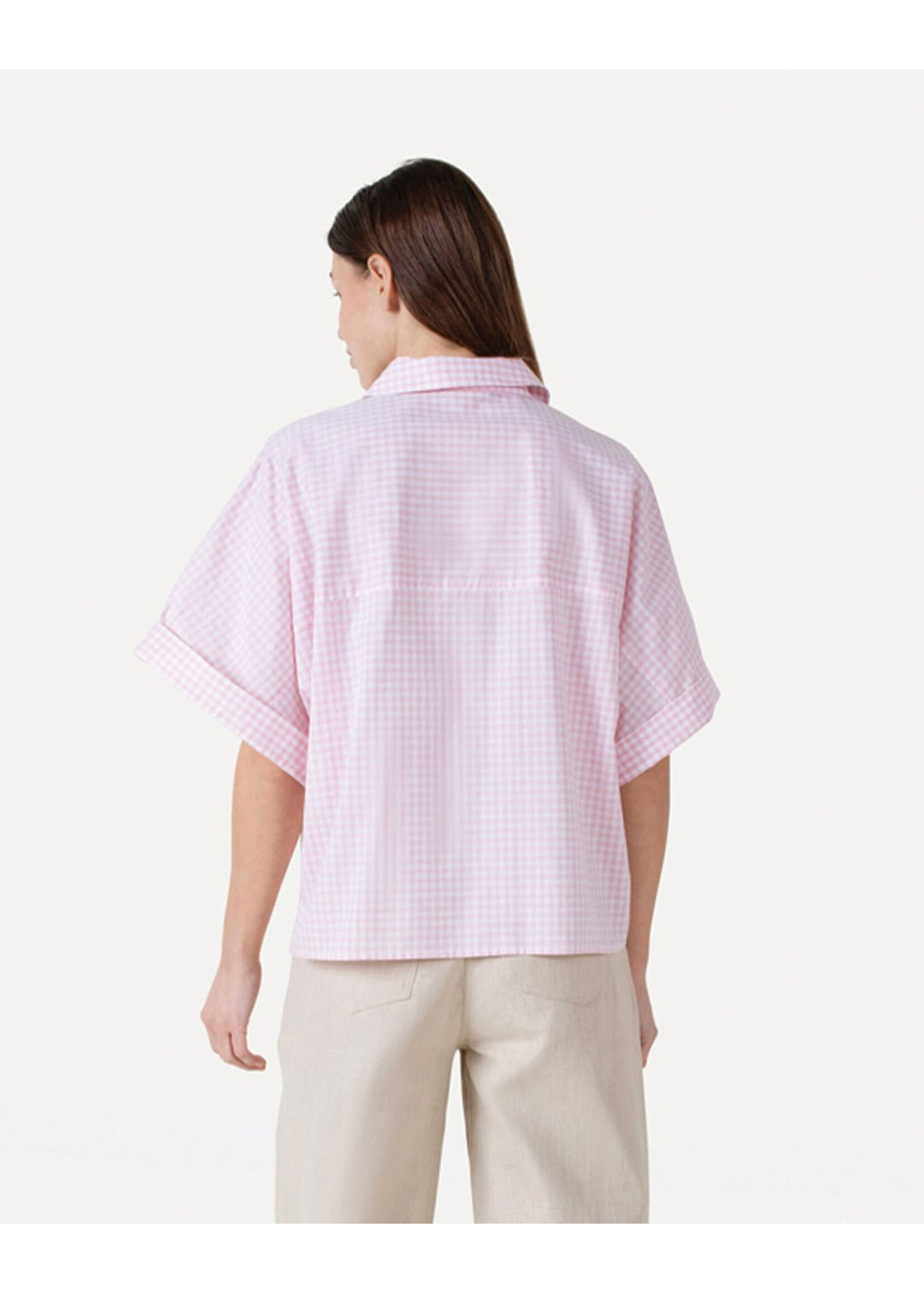 ANOTHER LABEL AL LUCA SHIRT SS PRIMROSE CHECK