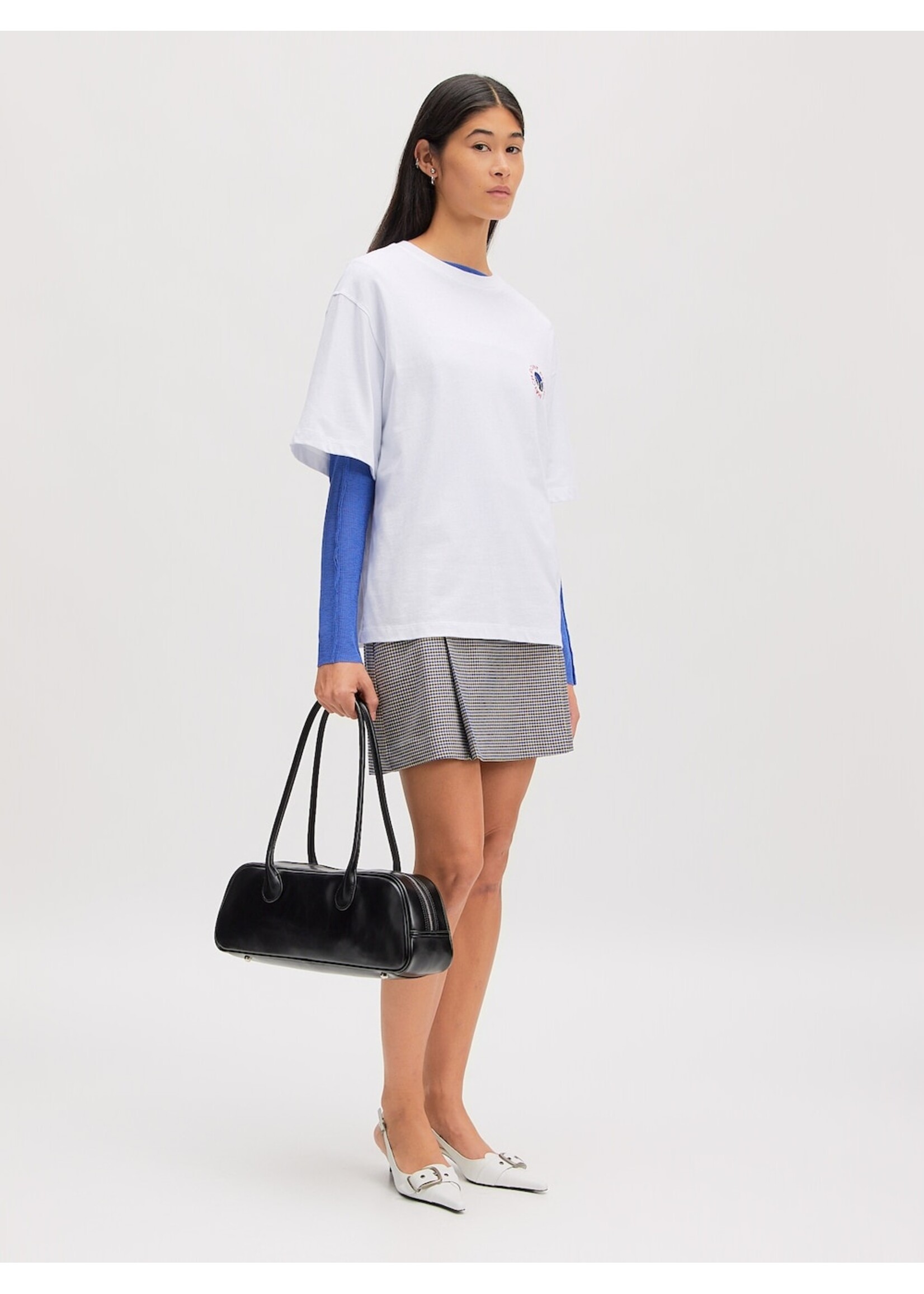 EDITED ED XIA TSHIRT WHITE/TENNIS  PRINT