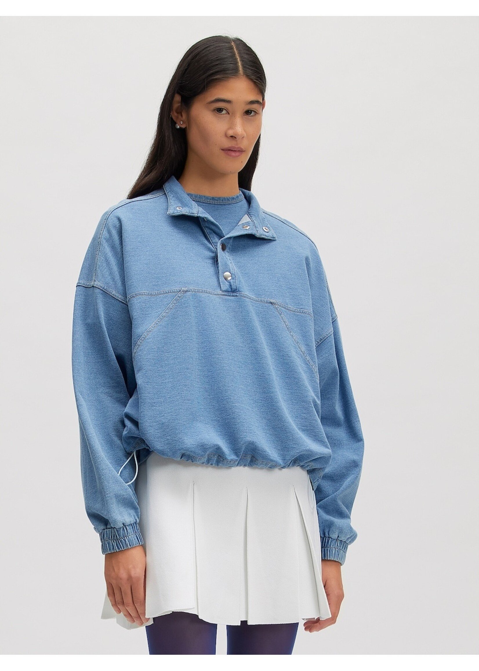 EDITED ED POLLY SWEATER DENIM WASH