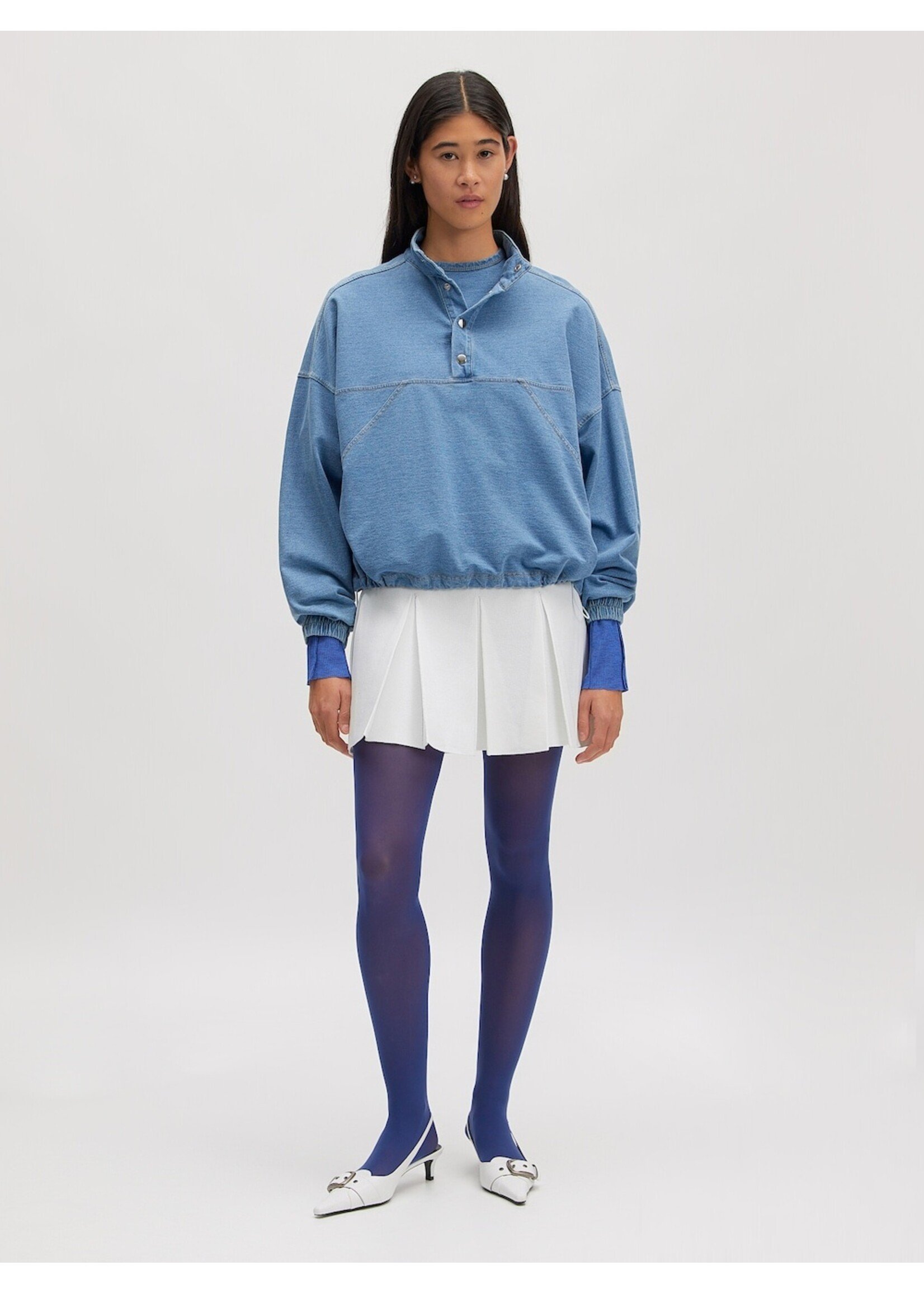 EDITED ED POLLY SWEATER DENIM WASH