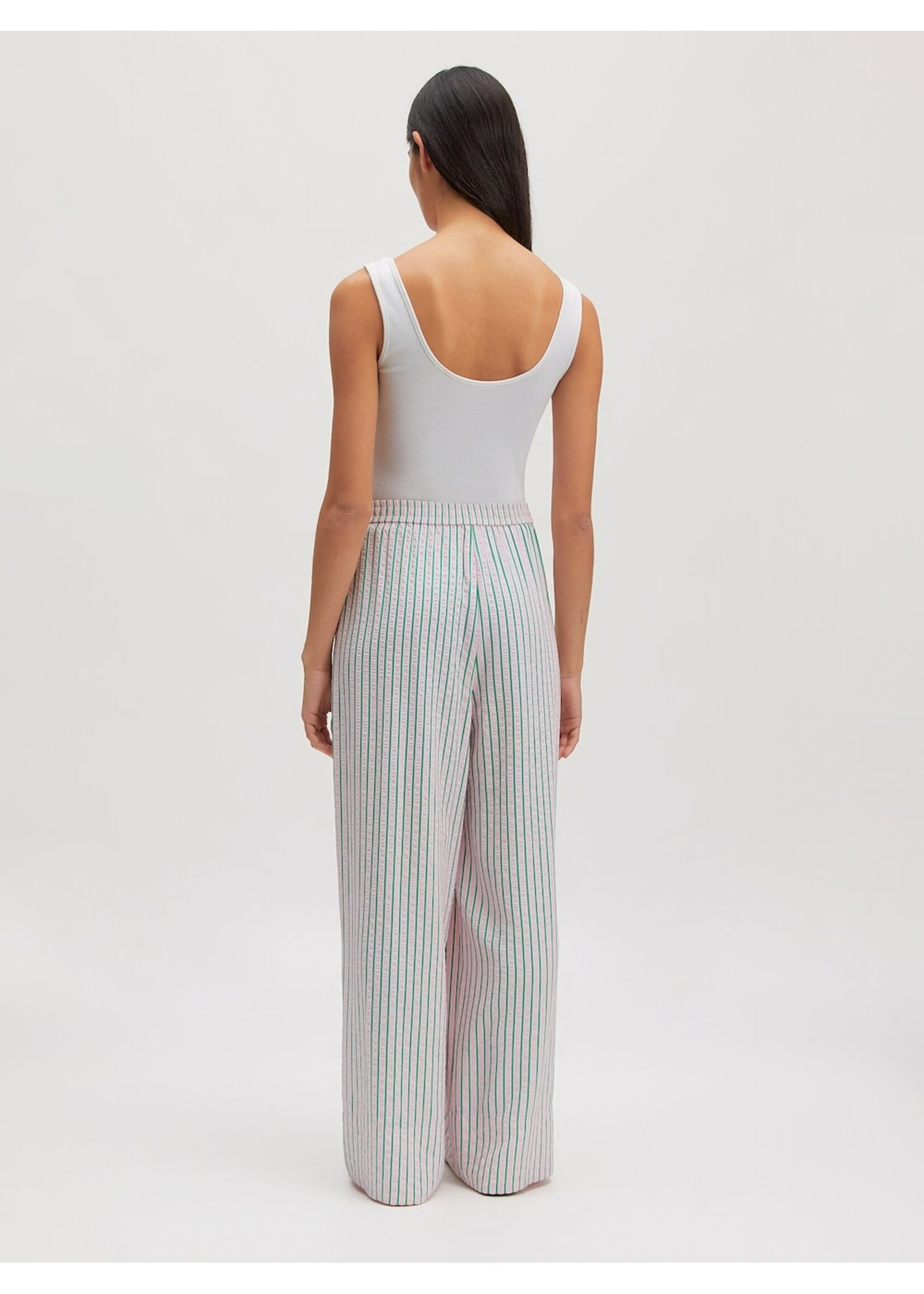 EDITED ED CATALEYA TROUSERS PINK/GREEN STRIPE