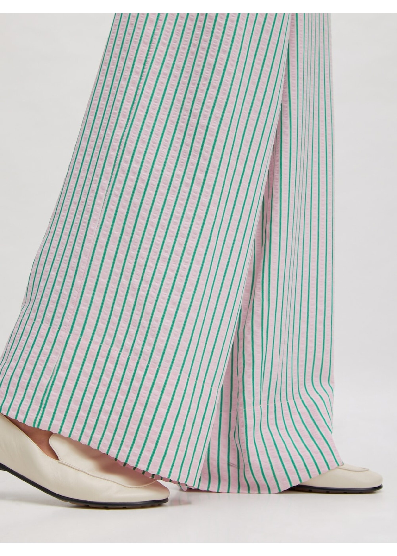 EDITED ED CATALEYA TROUSERS PINK/GREEN STRIPE