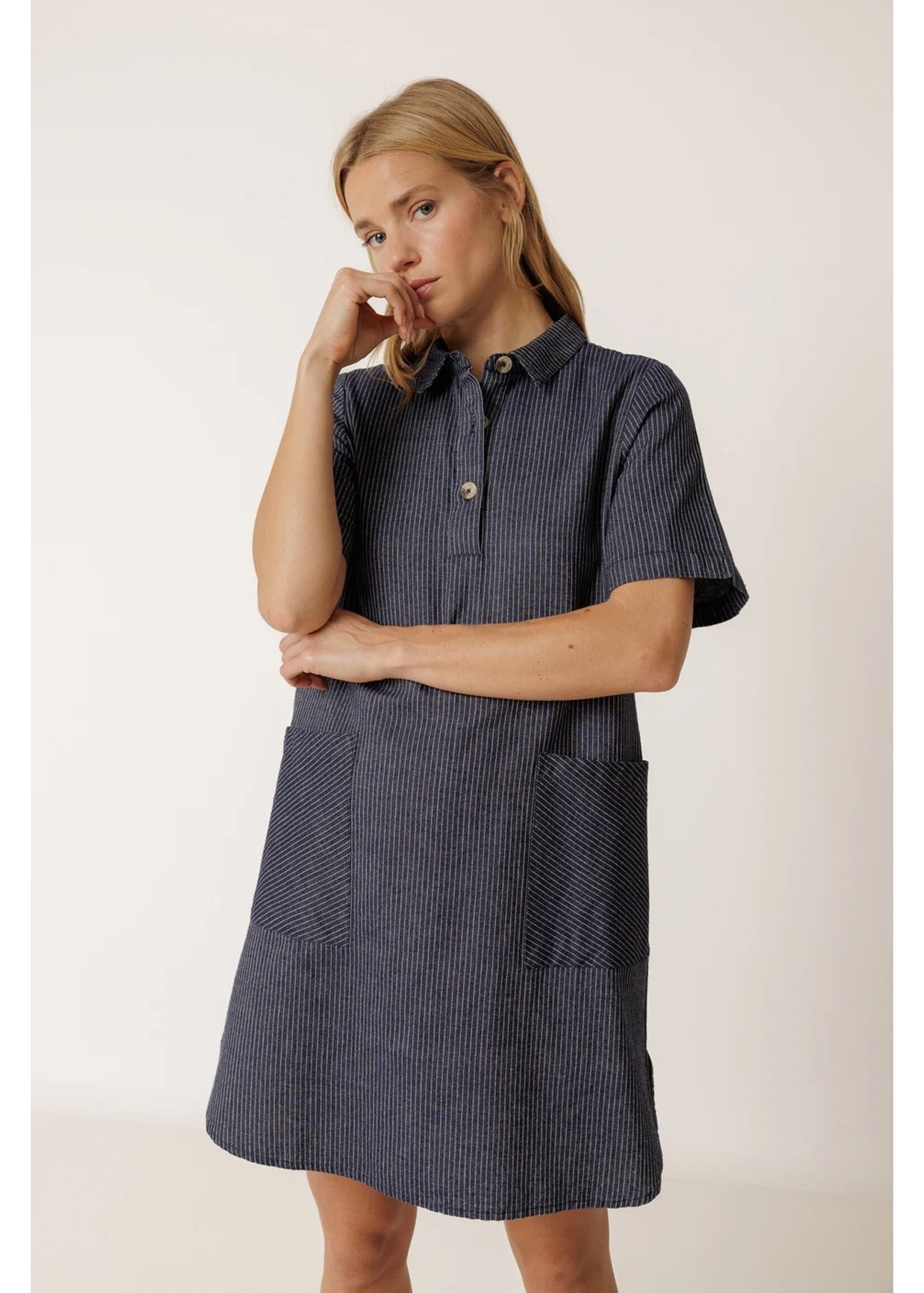 INDI & COLD IC DRESS INDIGO