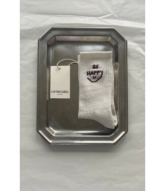 LIVTHELABEL LTL SOCKS BE HAPPY