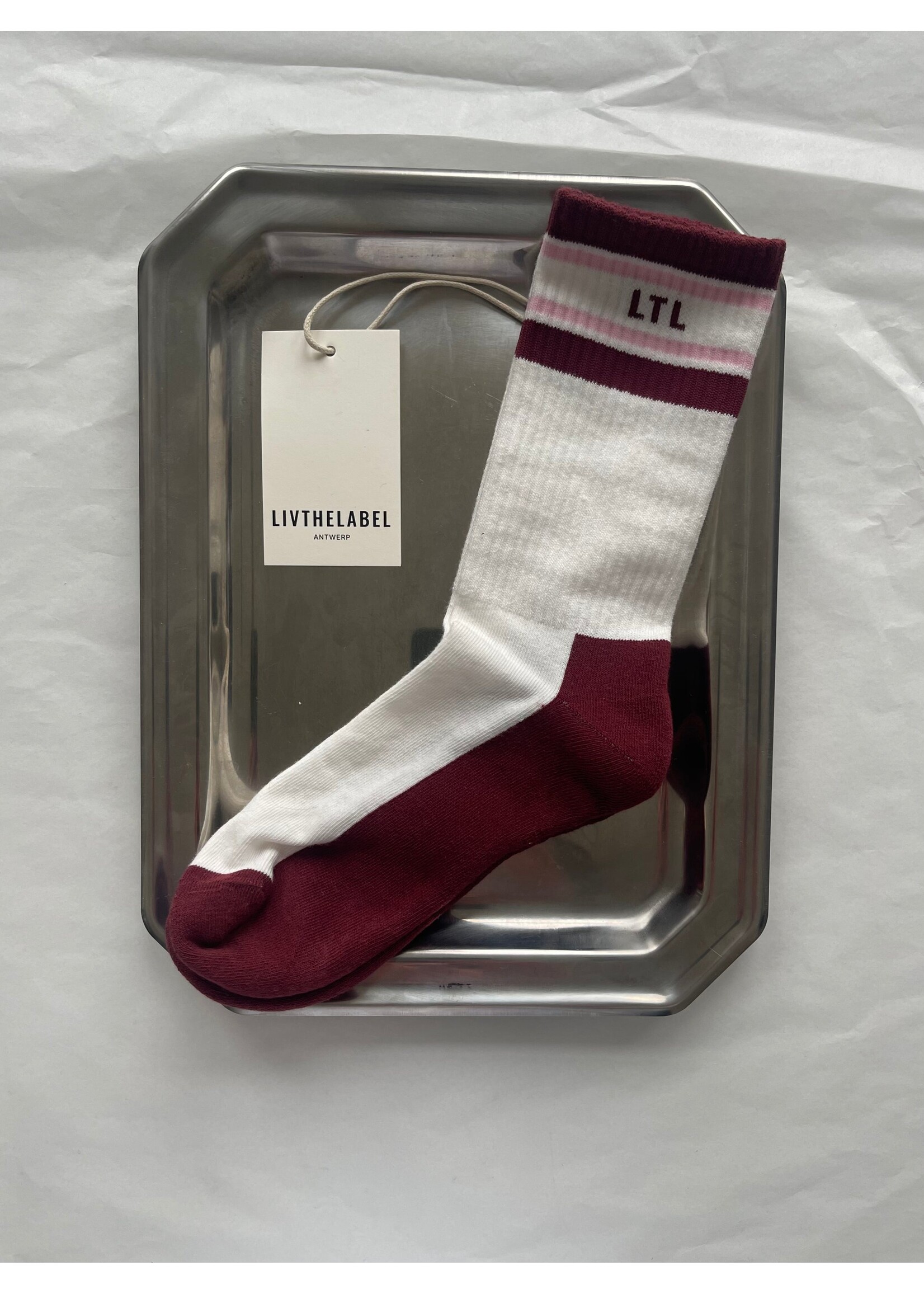 LIVTHELABEL LTL SOCKS LOGO