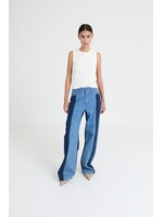 LIVTHELABEL LTL JOEY DENIM PANTS TWO COLOR BLUE