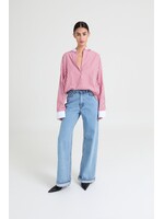 LIVTHELABEL LTL MAX SHIRT RED STRIPED